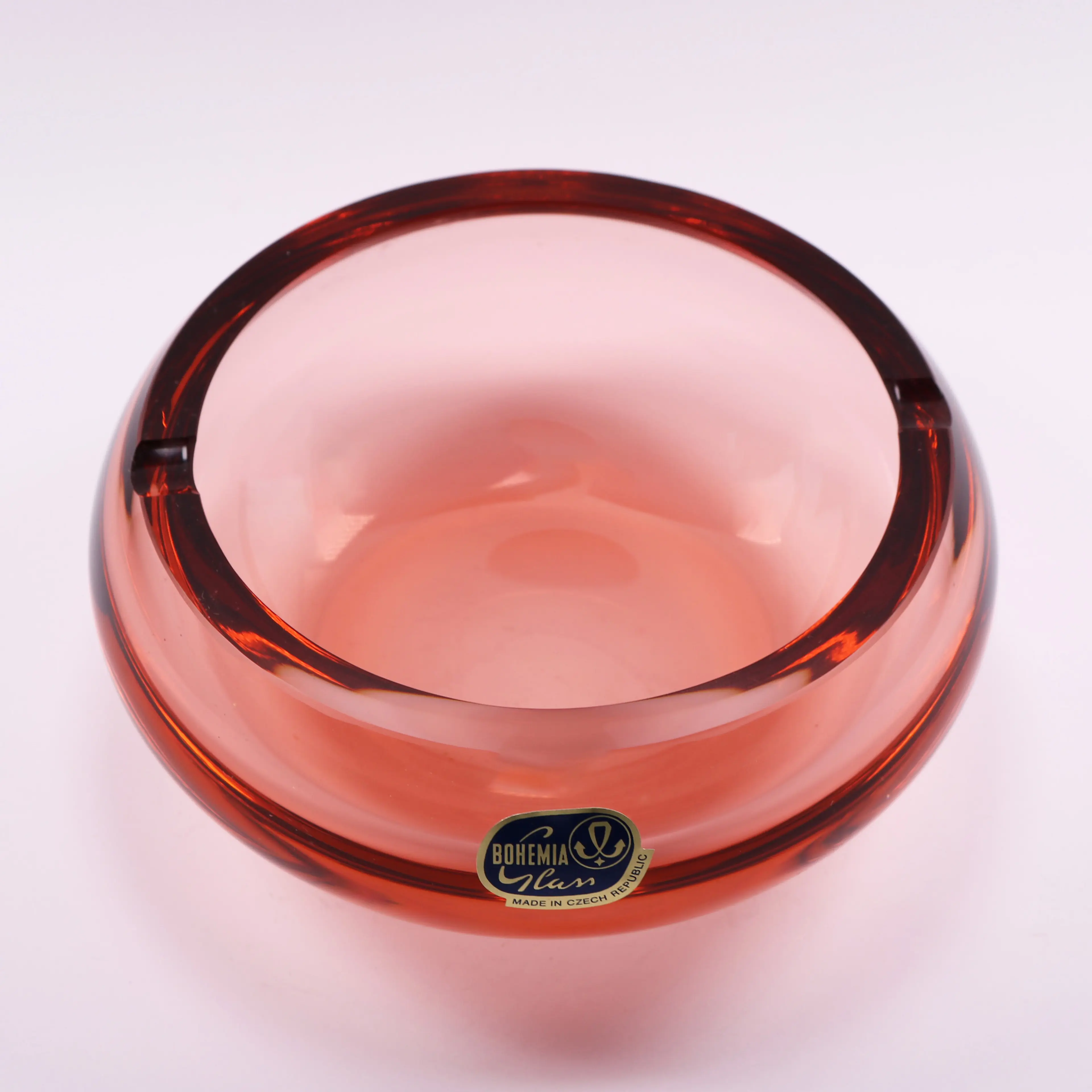 Ashtray Glass Pink