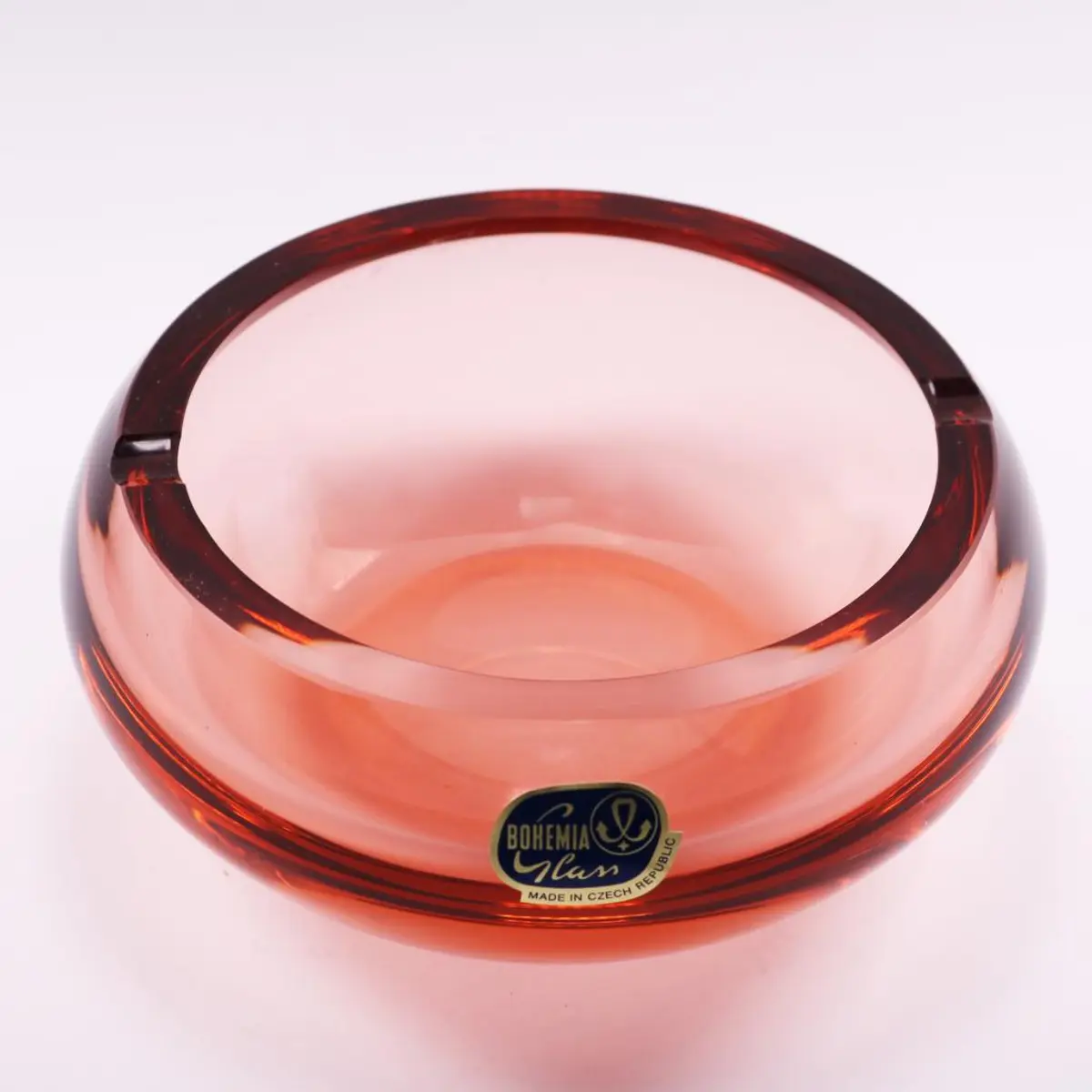 Ashtray Glass Pink