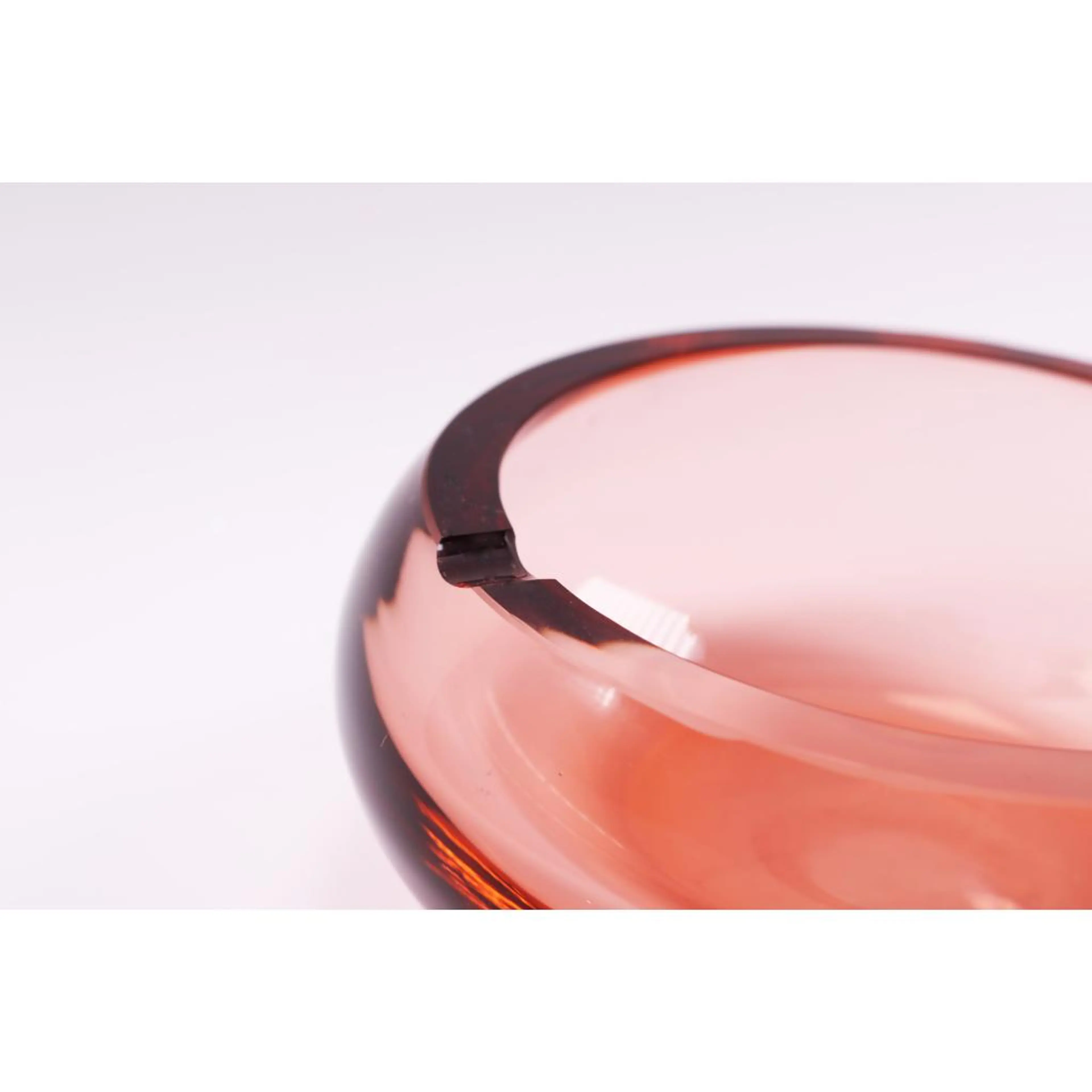 Ashtray Glass Pink