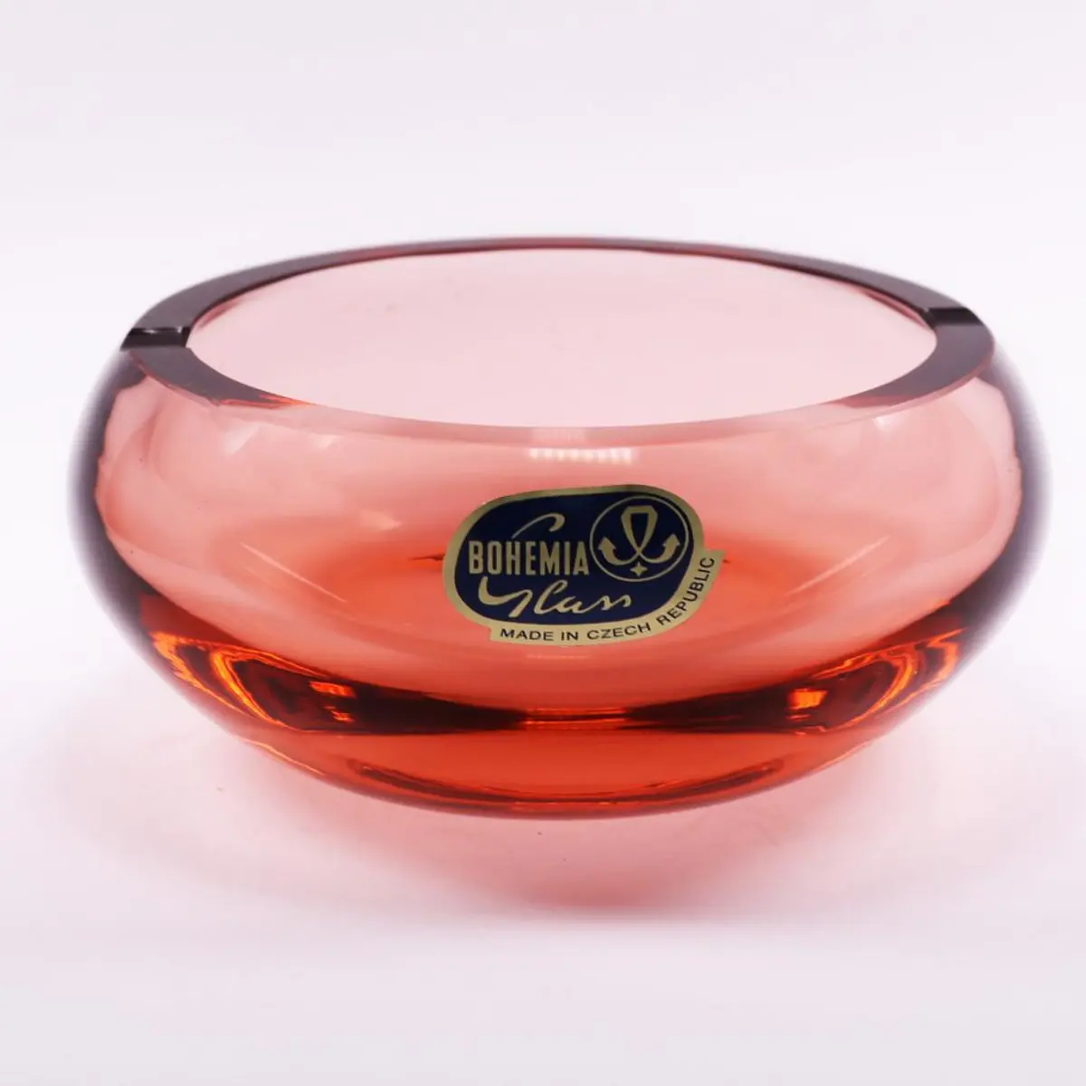 Ashtray Glass Pink