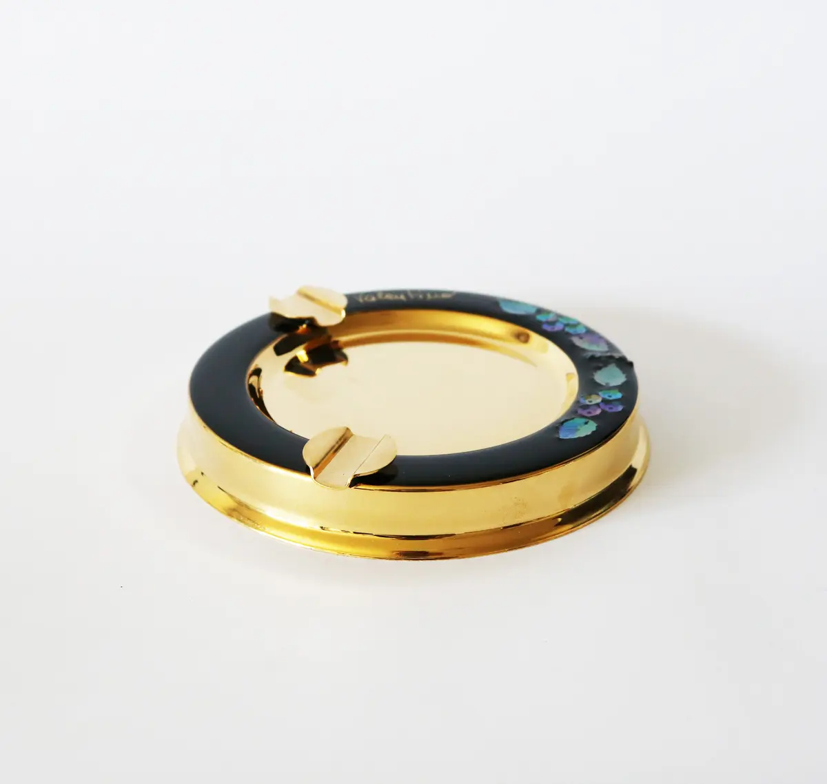 Ashtray Metal Gold