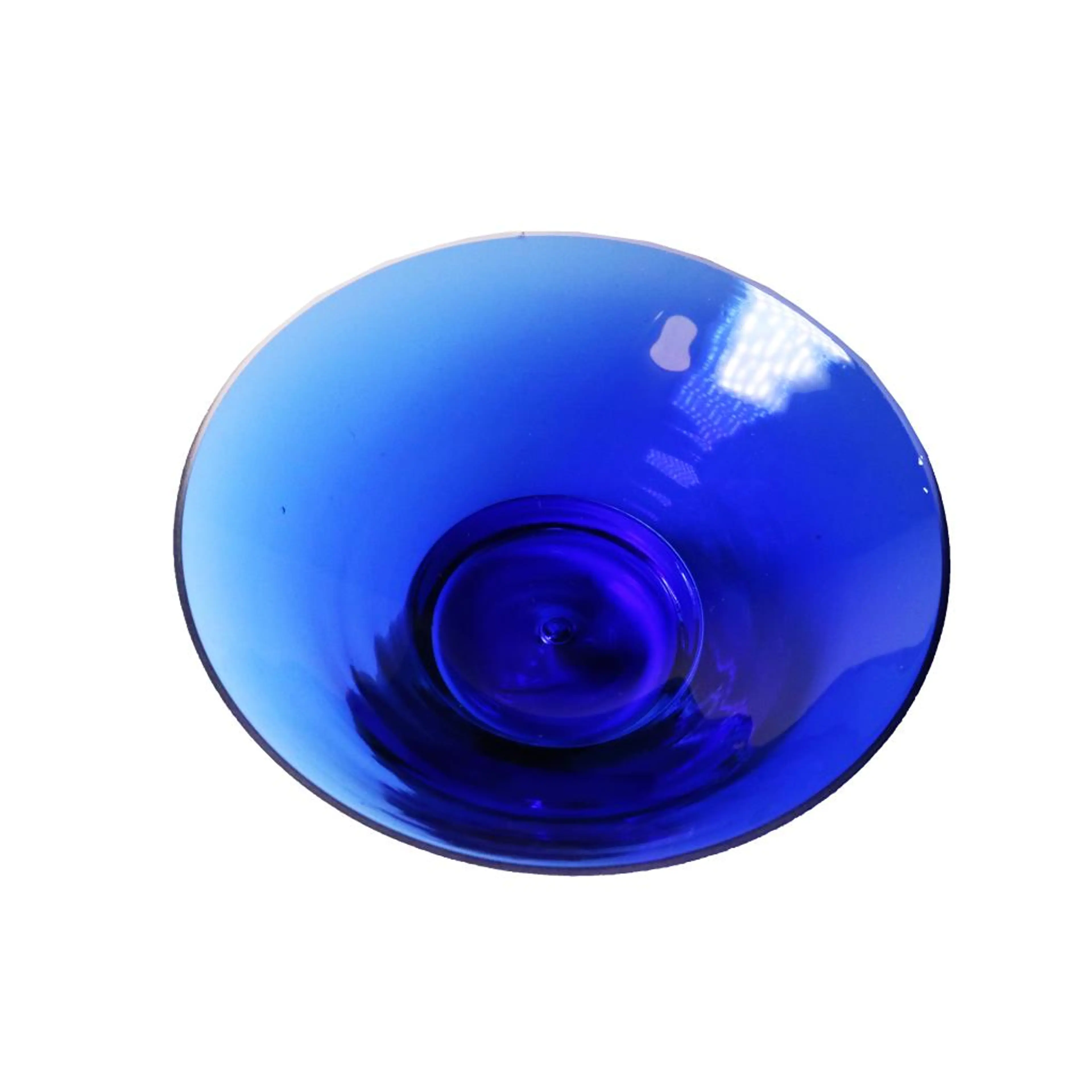 Blue Glass Fruit Bowl