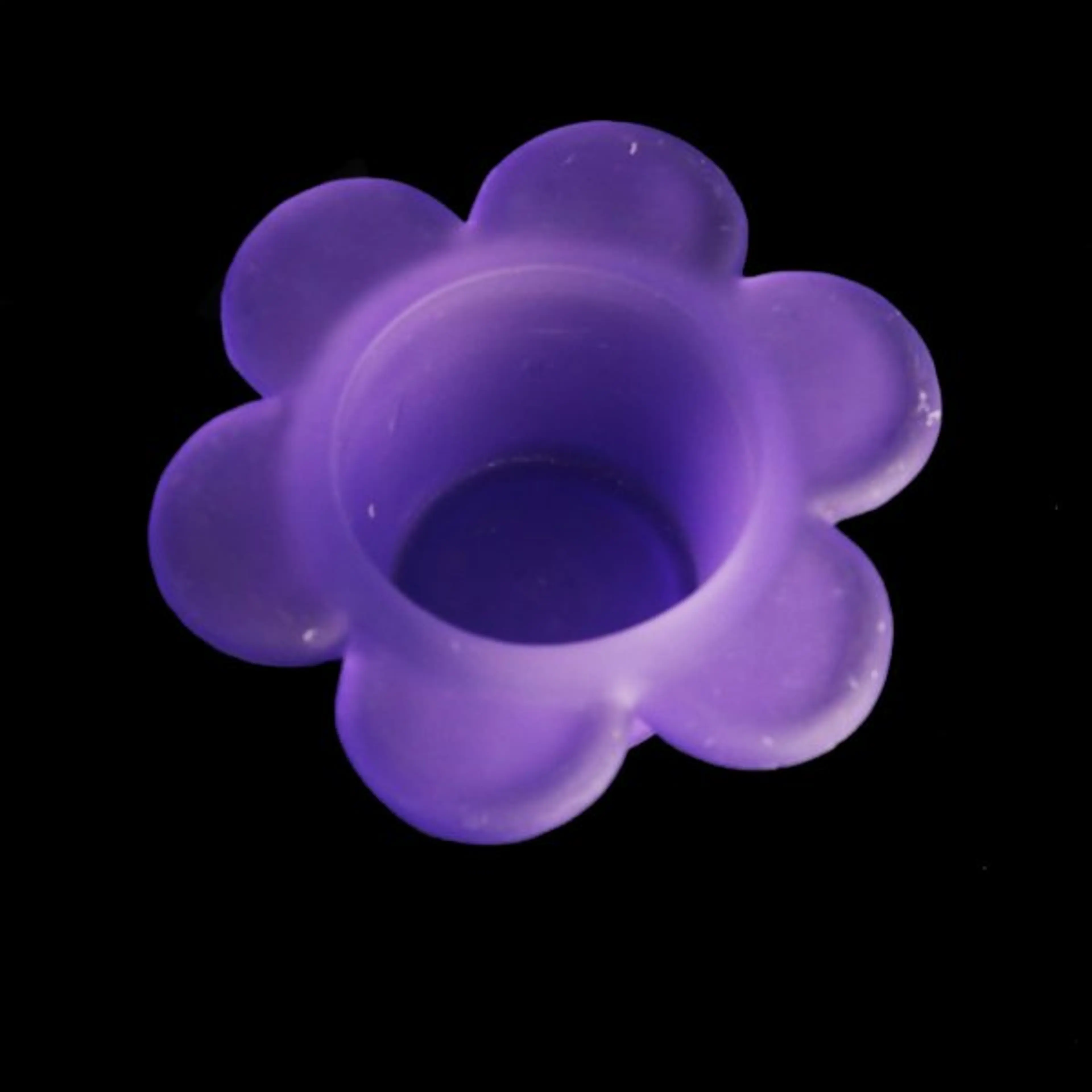 Candle Holder Flower Purple
