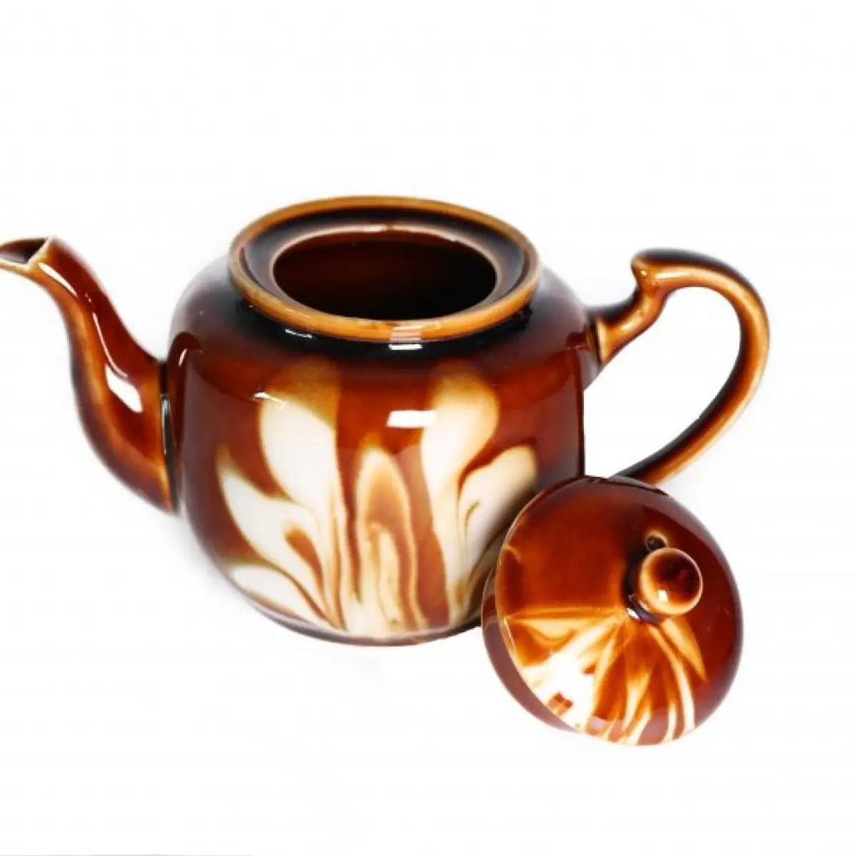 Capodimonte Brown Teapot Small