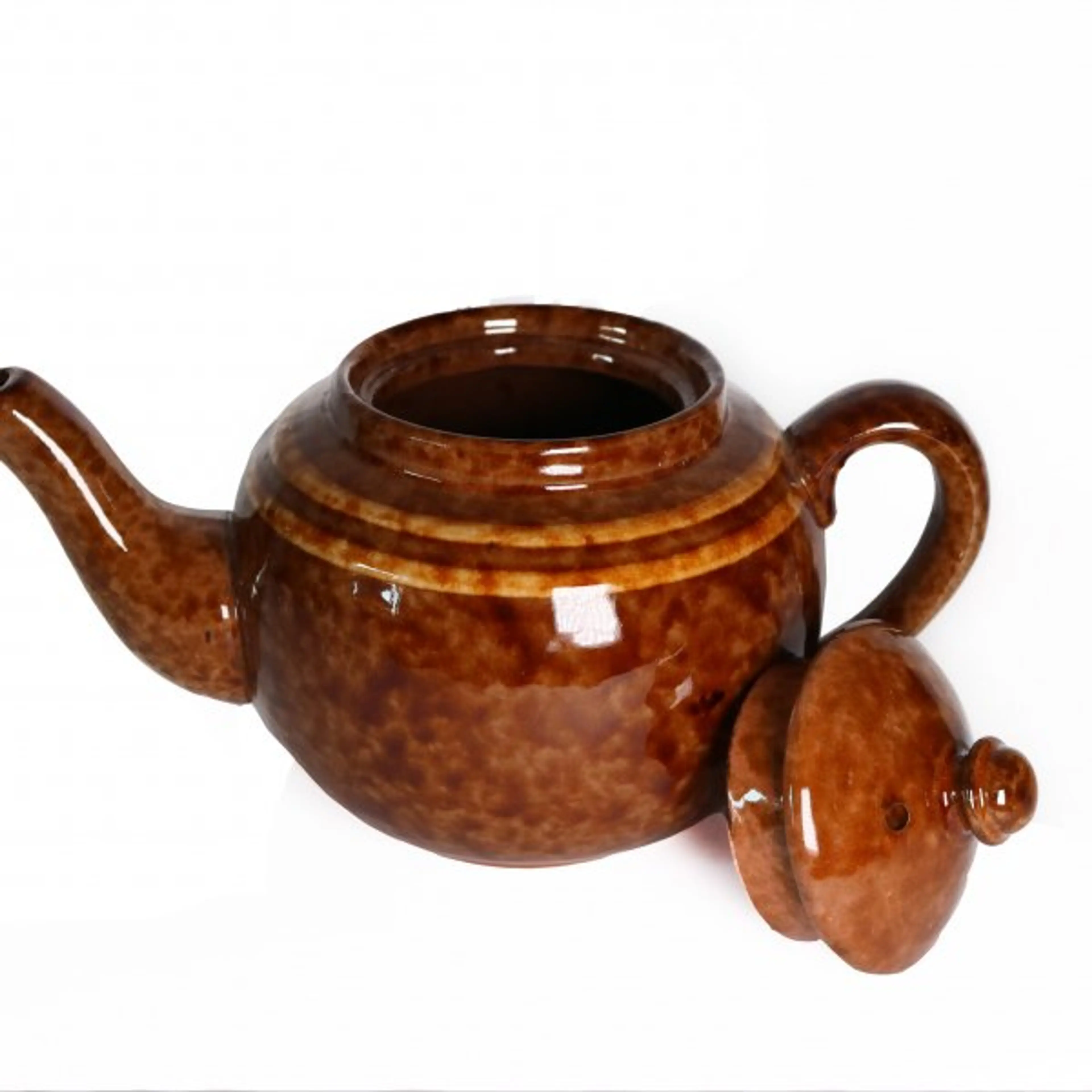 Capodmonte Brown Teapot Big