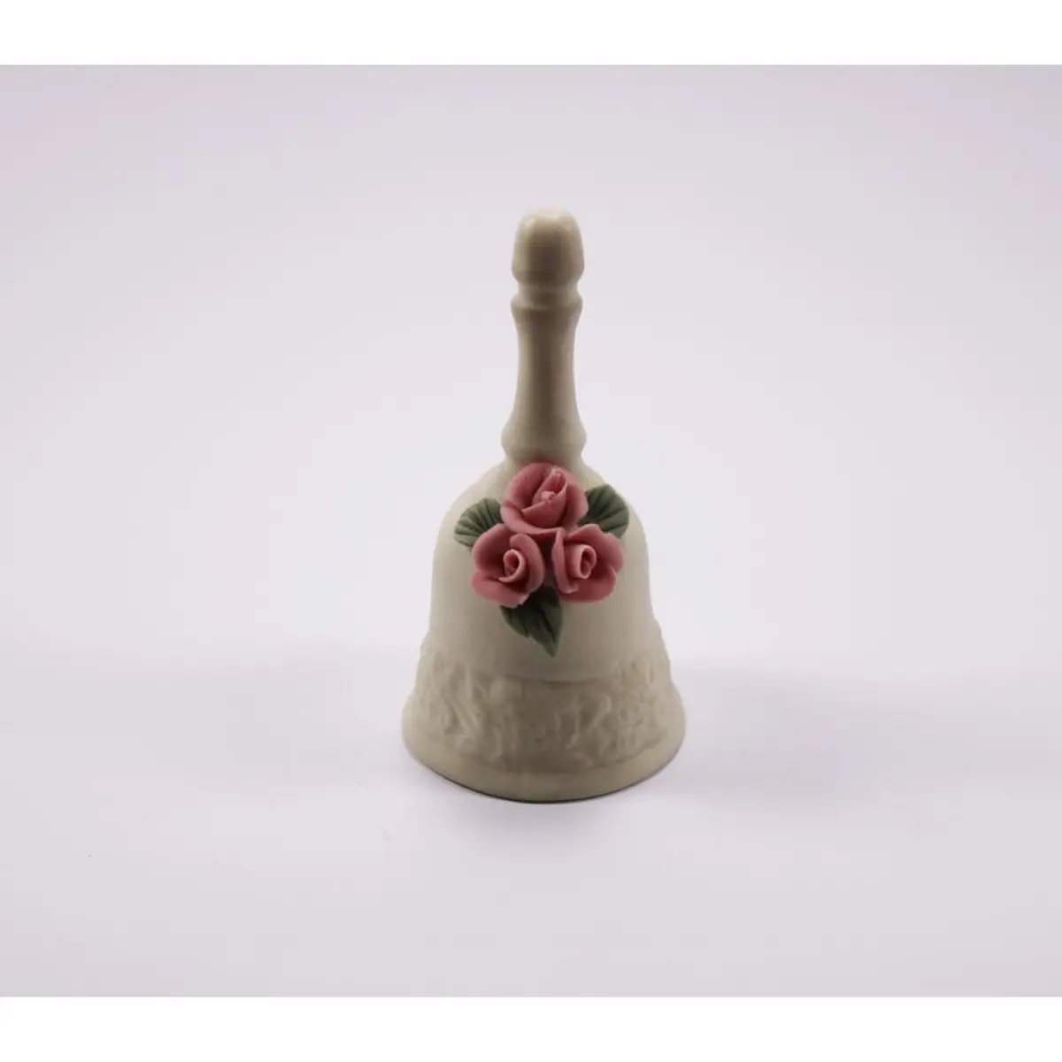 Ceramic Bell Pink Flowers