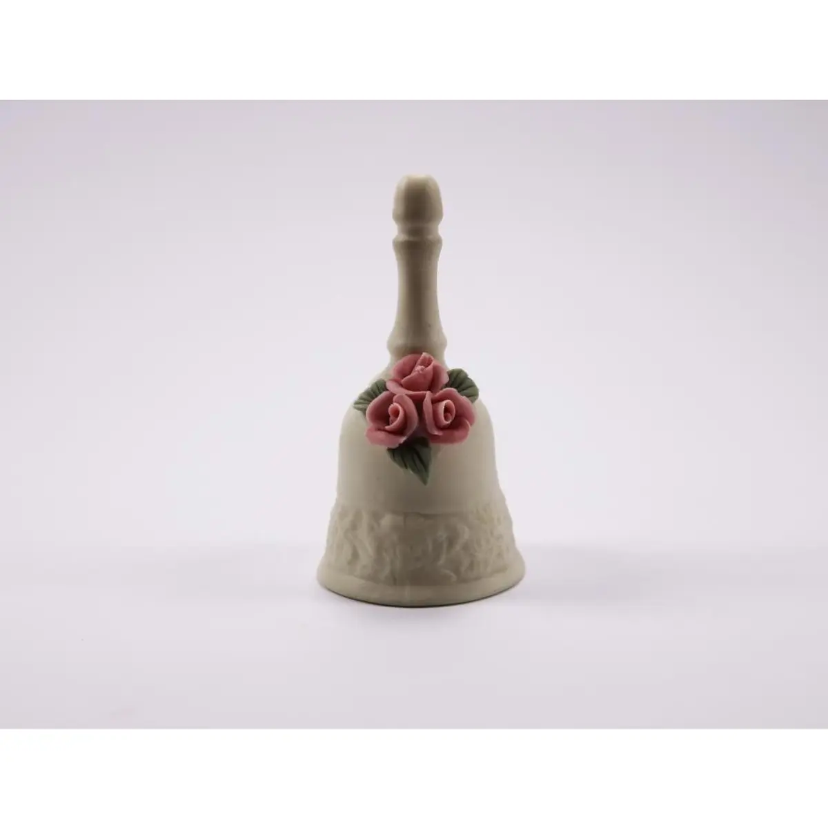 Ceramic Bell Pink Flowers