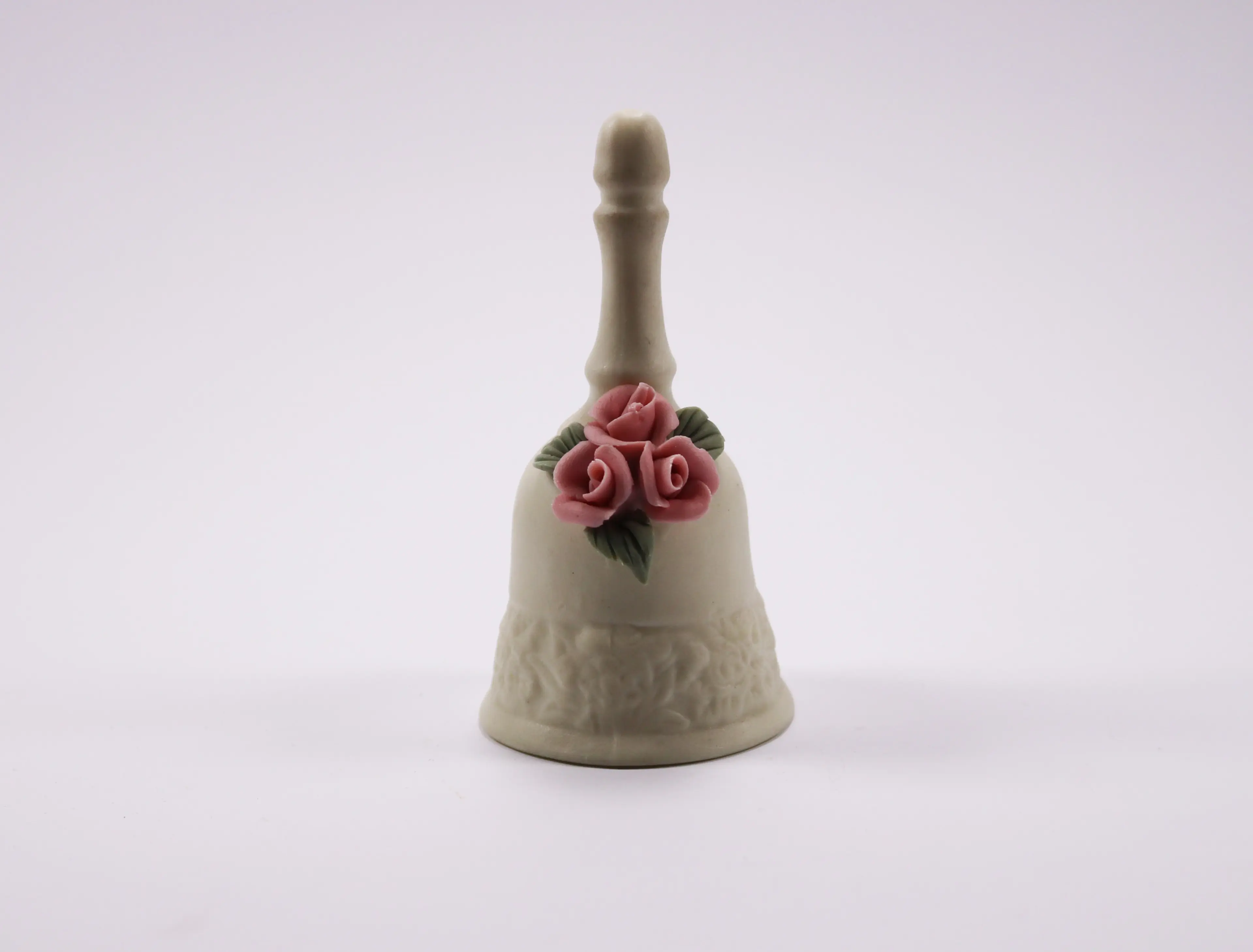 Ceramic Bell Pink Flowers