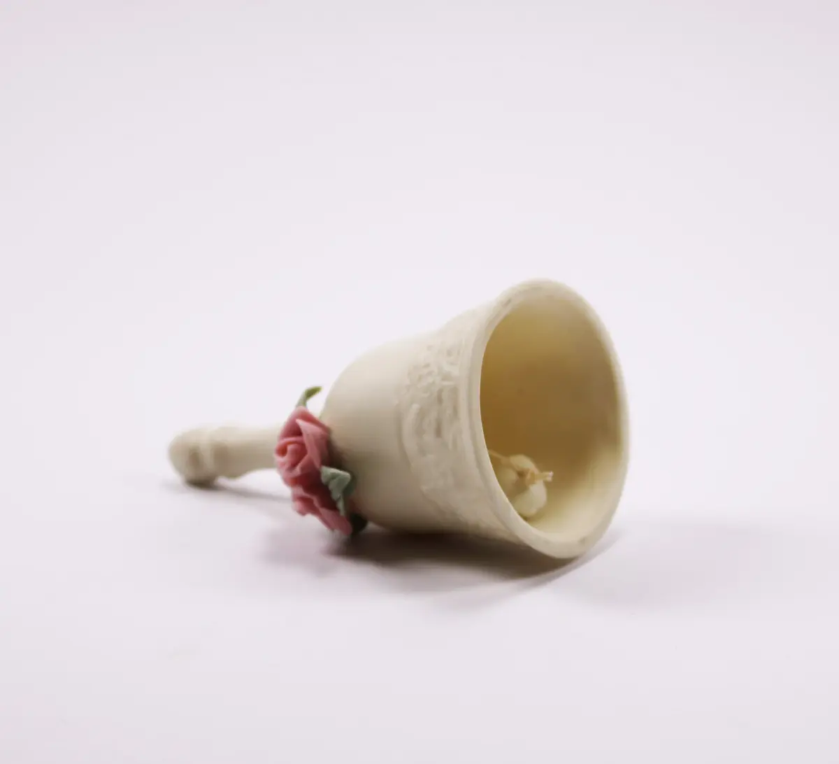 Ceramic Bell Pink Flowers