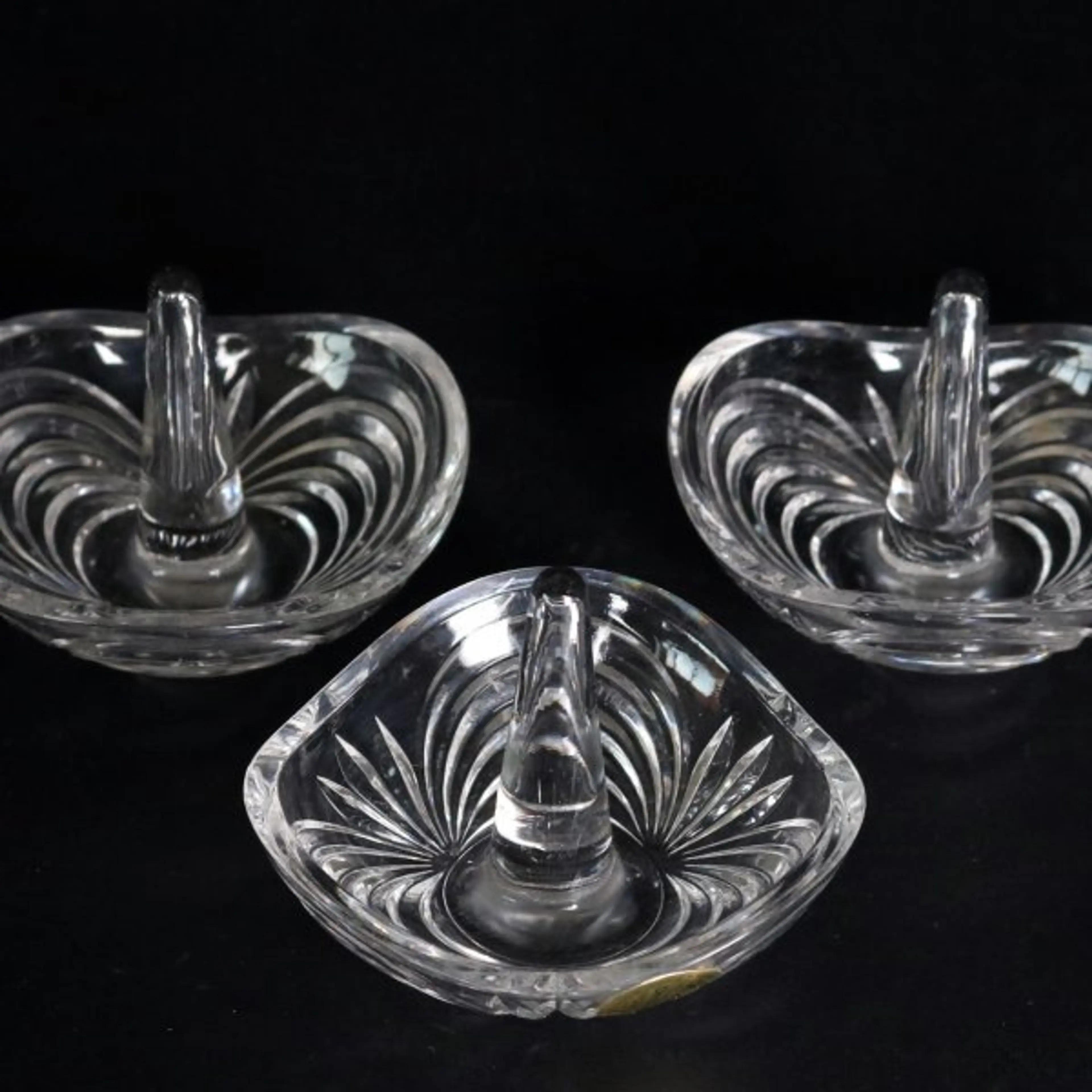 Crystal Salt Holder Set Of 3