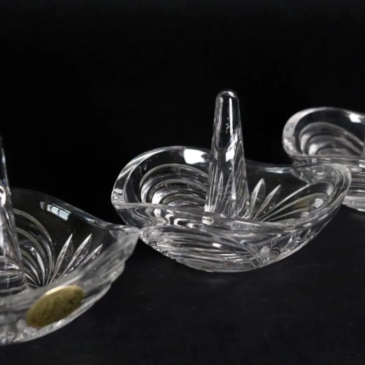 Crystal Salt Holder Set Of 3
