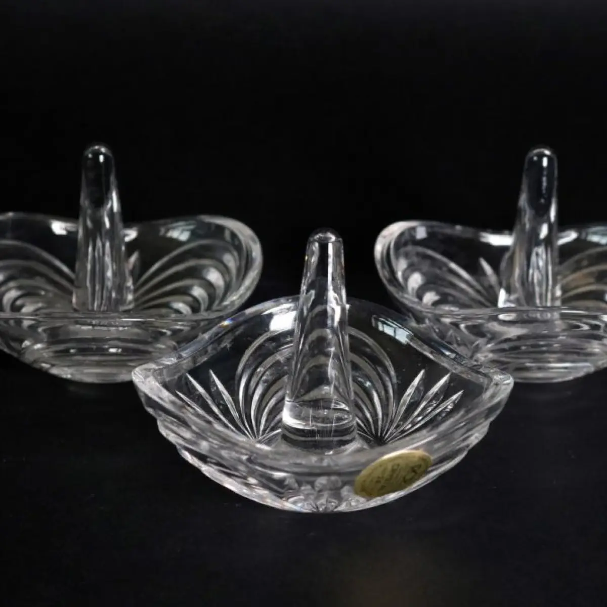 Crystal Salt Holder Set Of 3