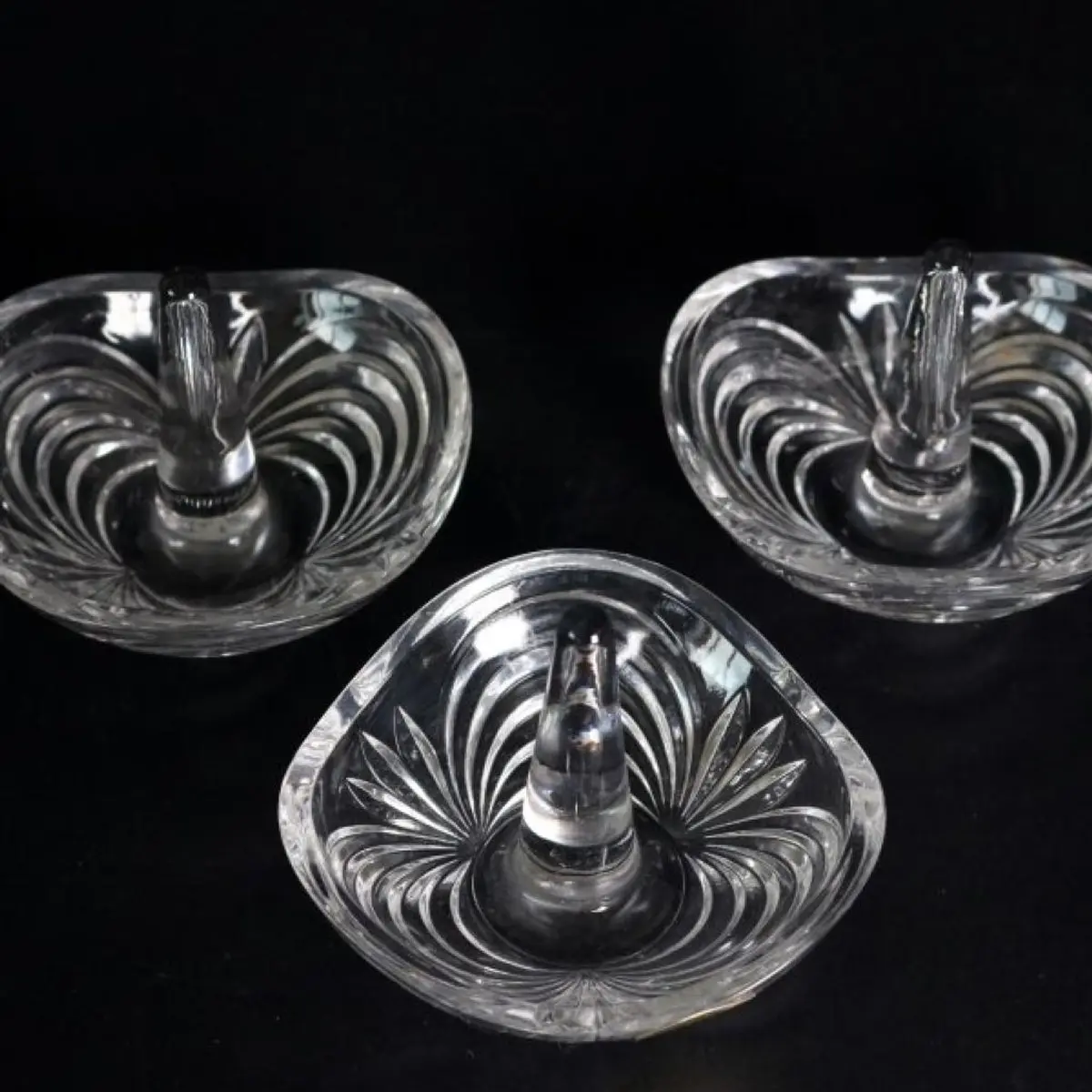 Crystal Salt Holder Set Of 3