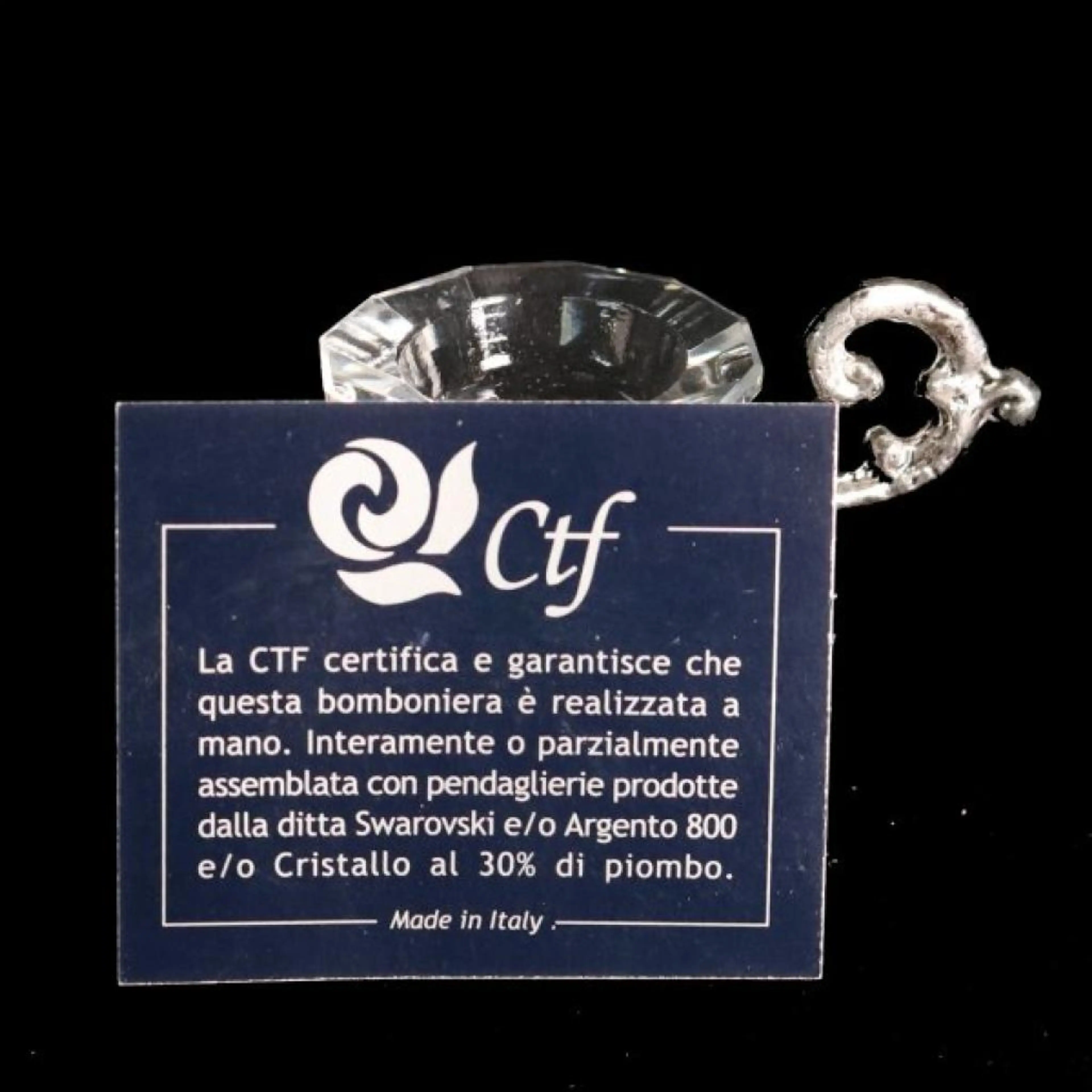 Ctf Crystal,Silver Figure Swarovski