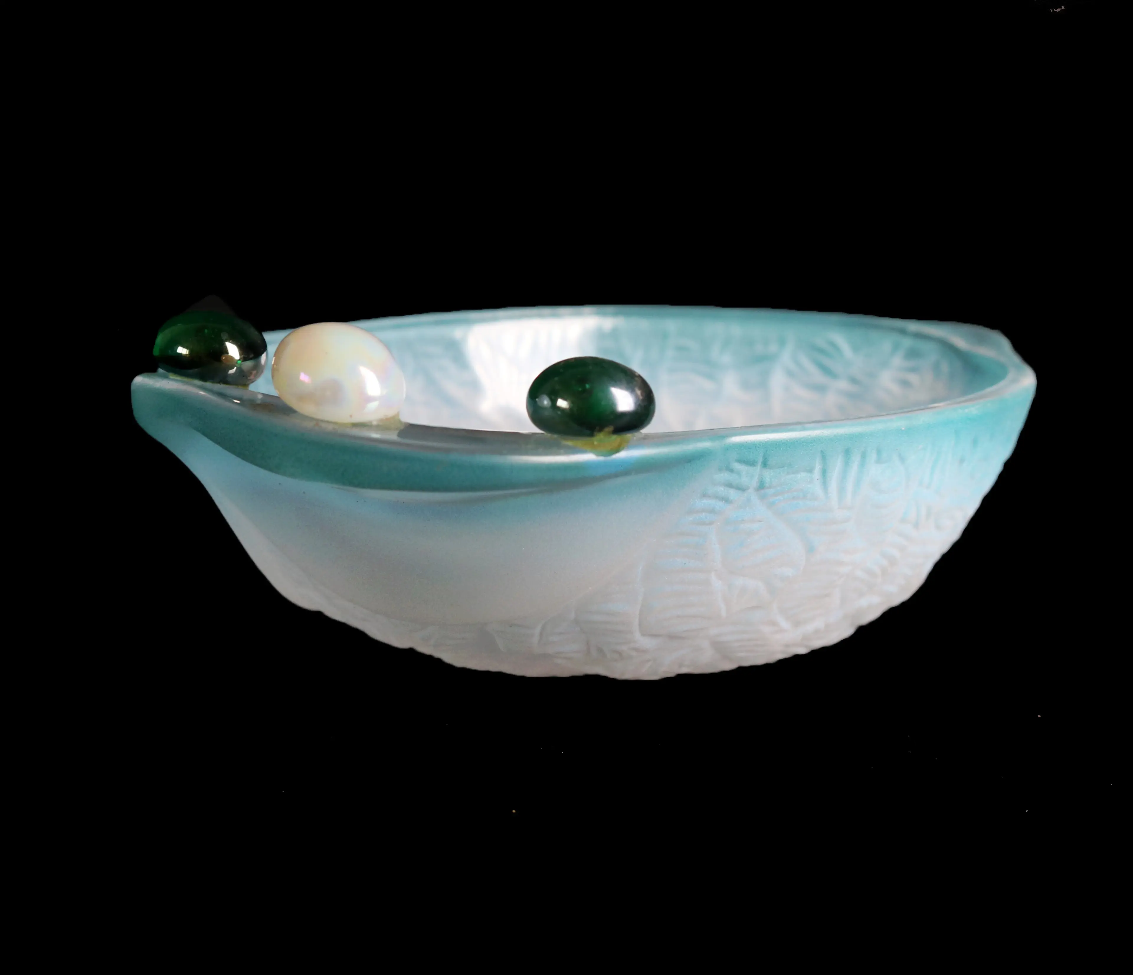 Glass Bowl Blue