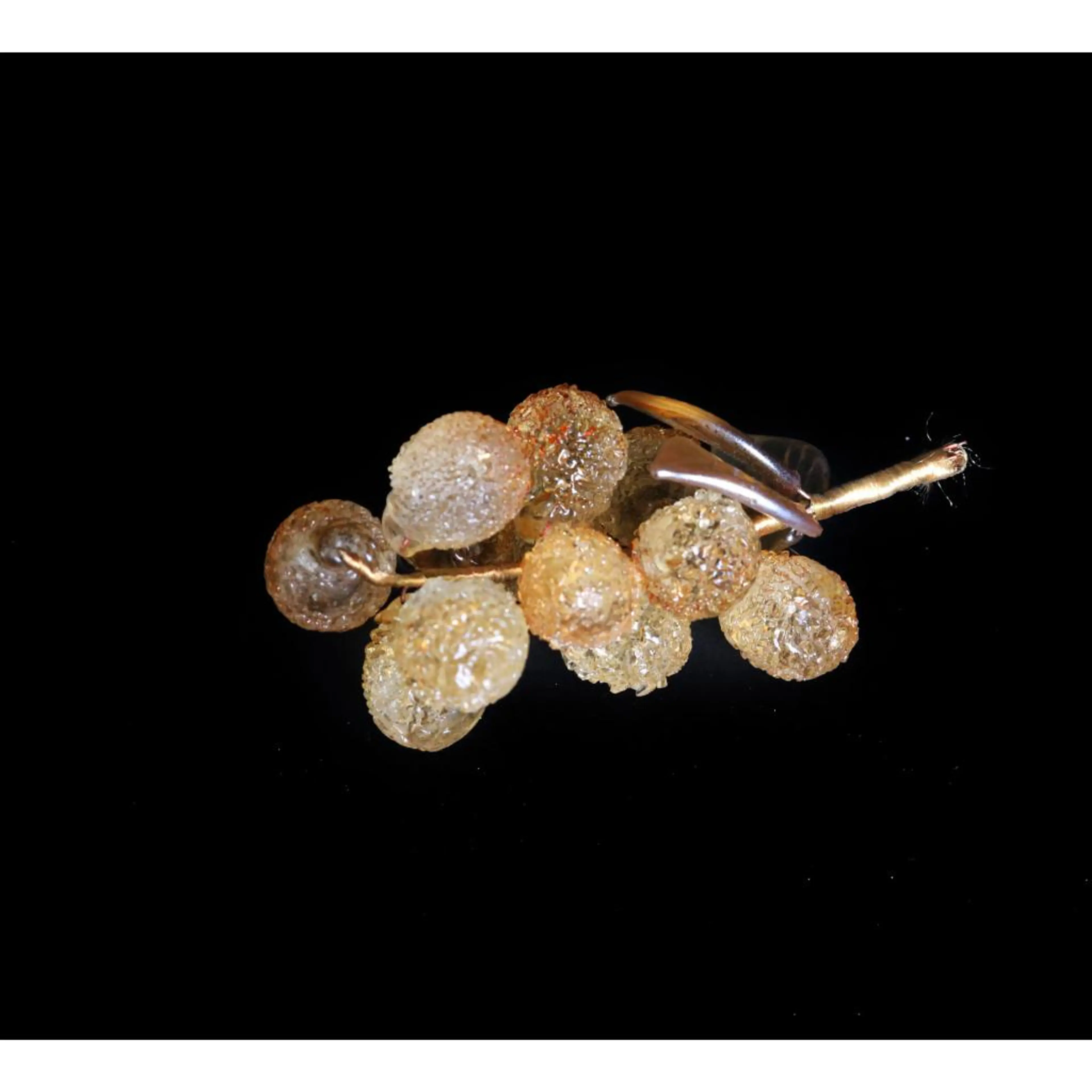 Glass Grapes Figurine