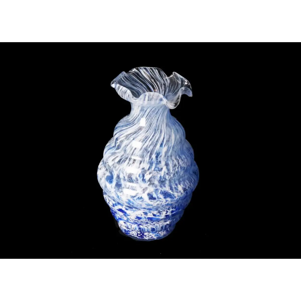 Glass Vase By Riflessi D'Arte