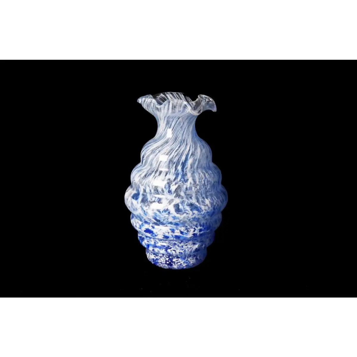 Glass Vase By Riflessi D'Arte