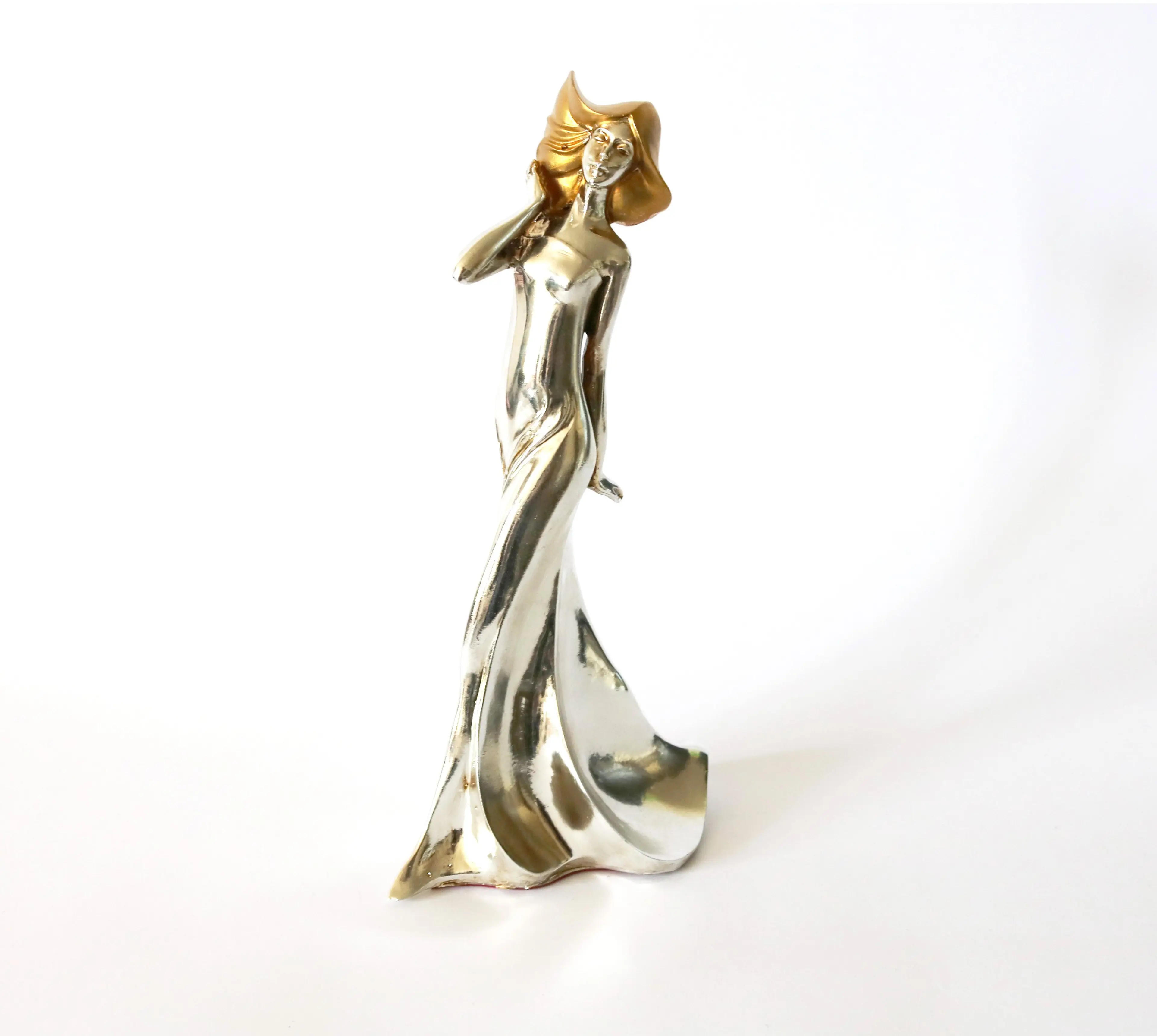 Gold And Silver Figurine Women