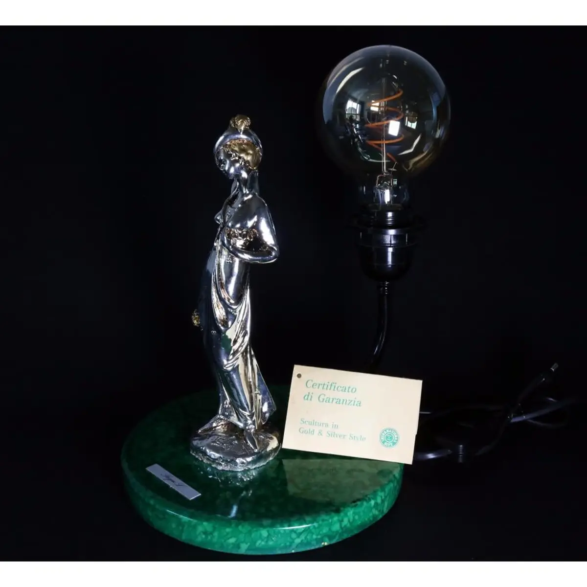 Gold And Silver Plated Lamp