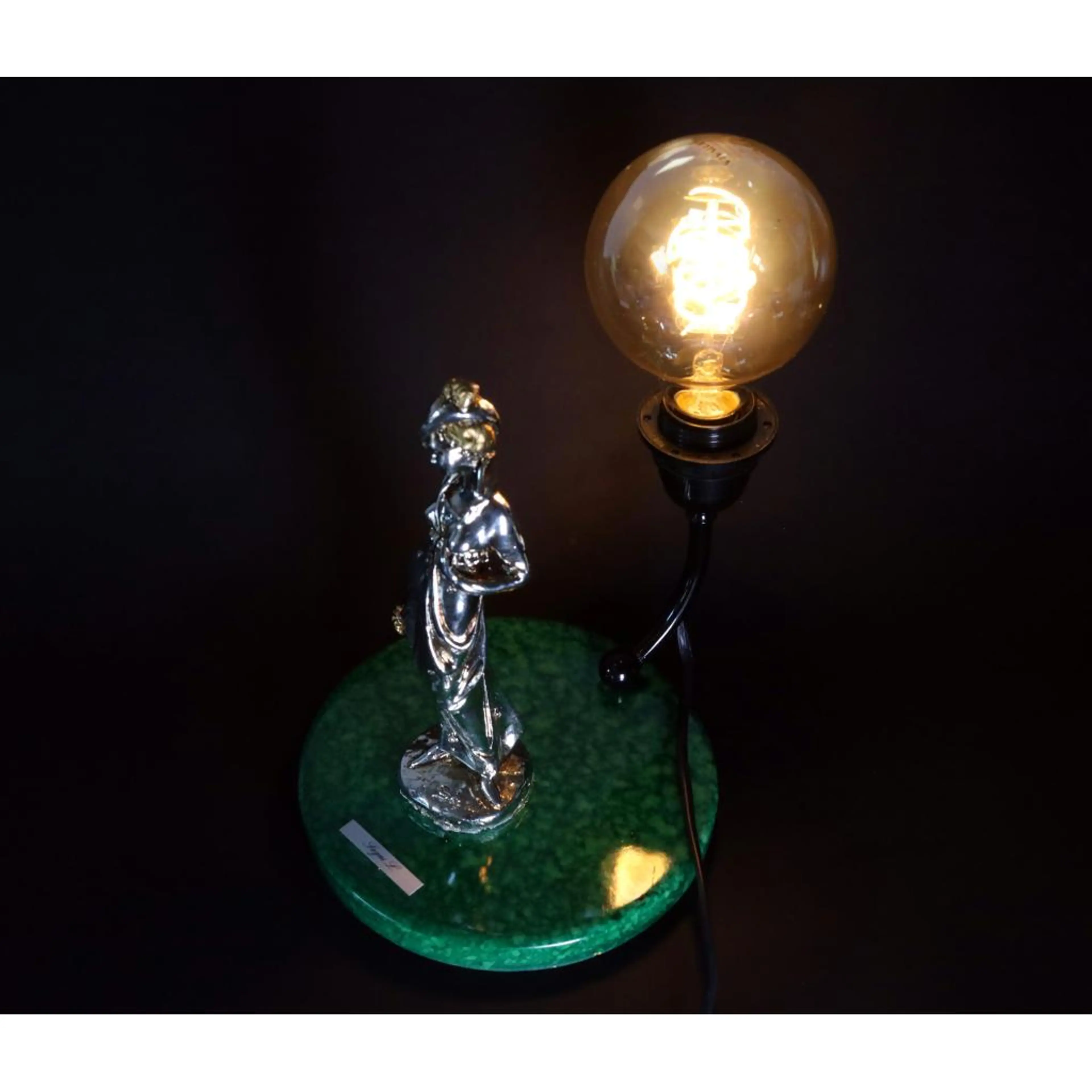 Gold And Silver Plated Lamp