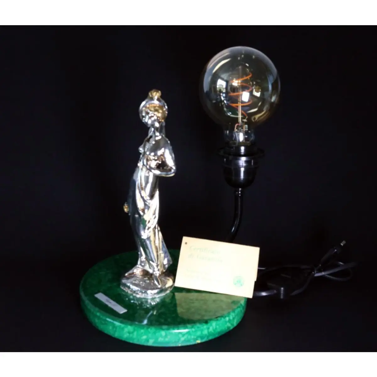 Gold And Silver Plated Lamp