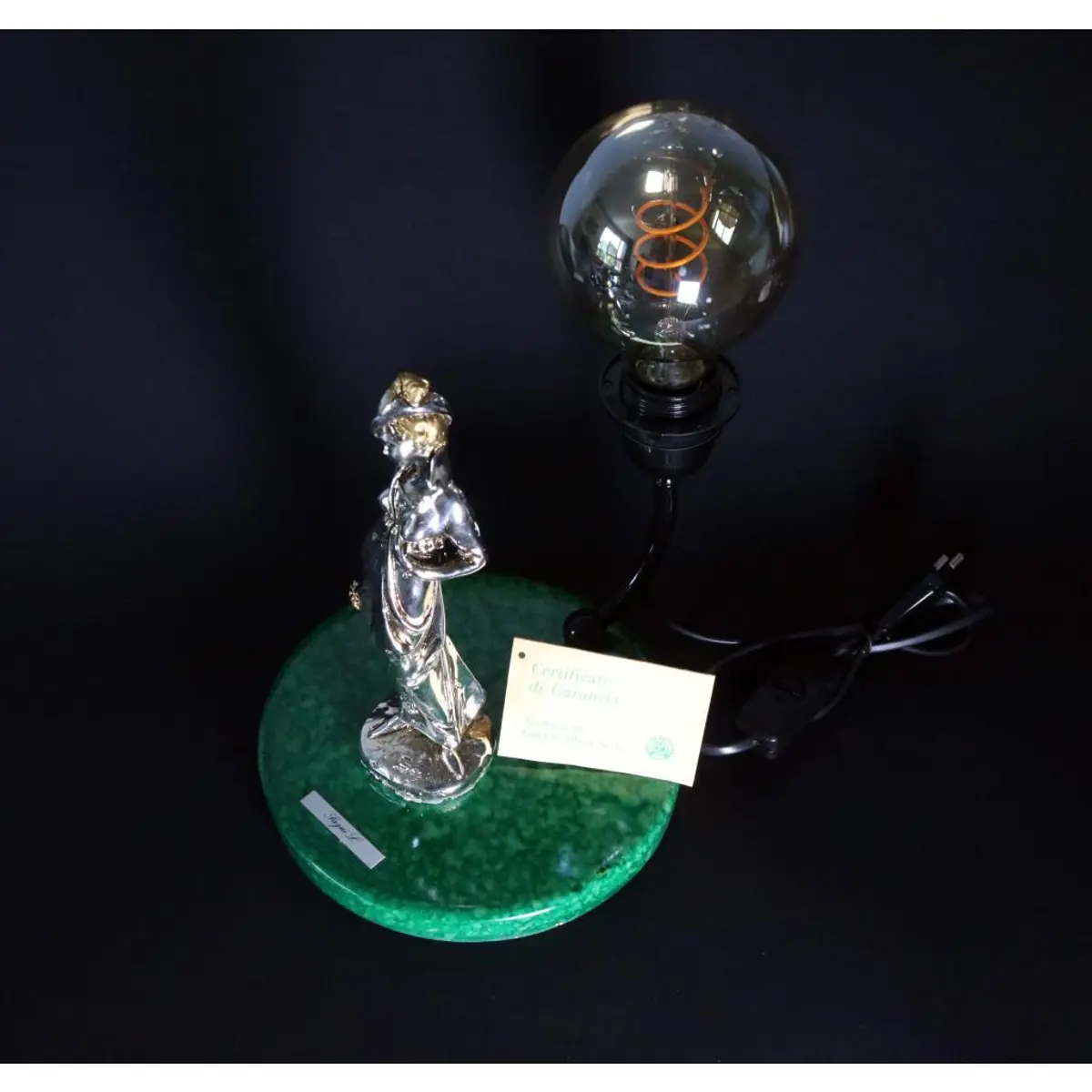 Gold And Silver Plated Lamp