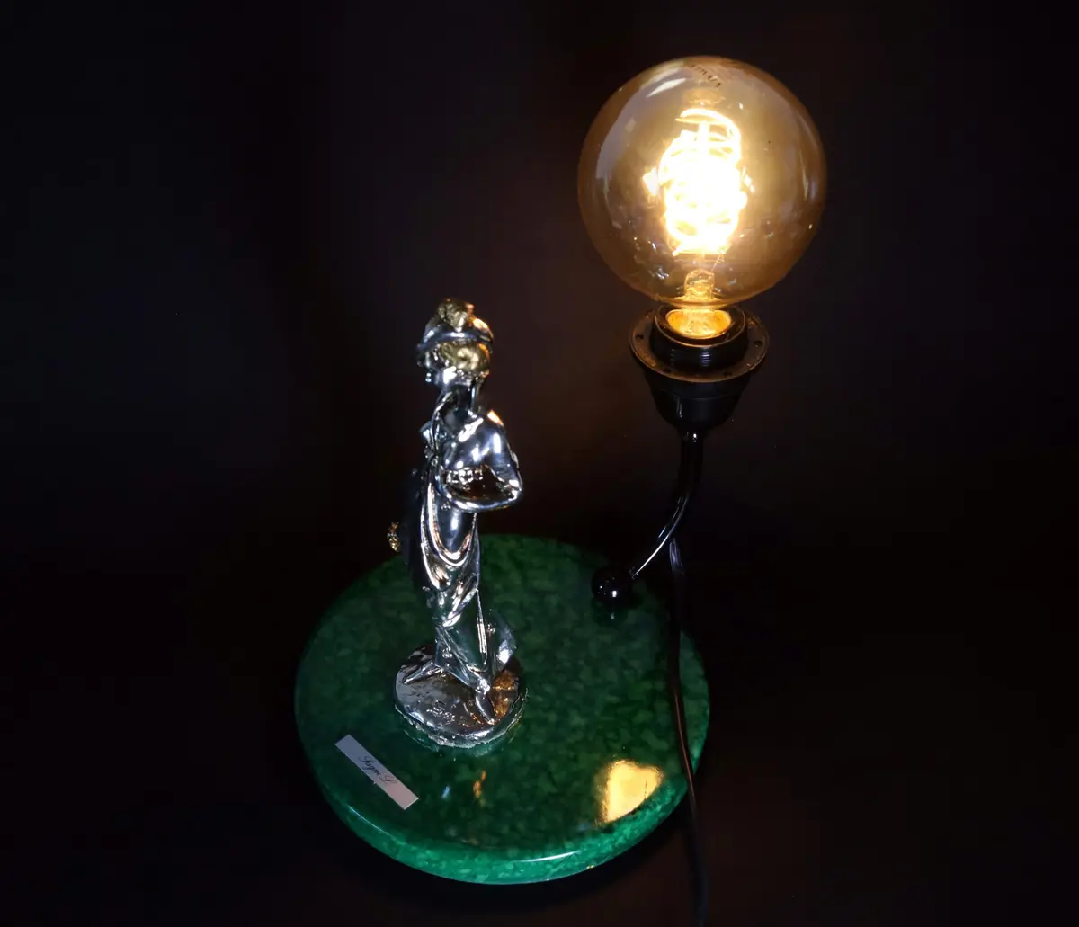 Gold And Silver Plated Lamp
