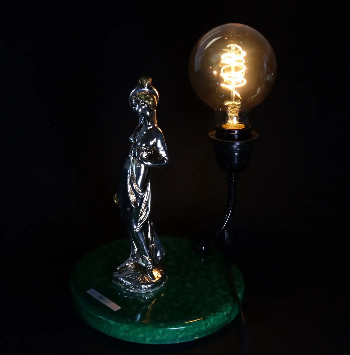 Gold And Silver Plated Lamp