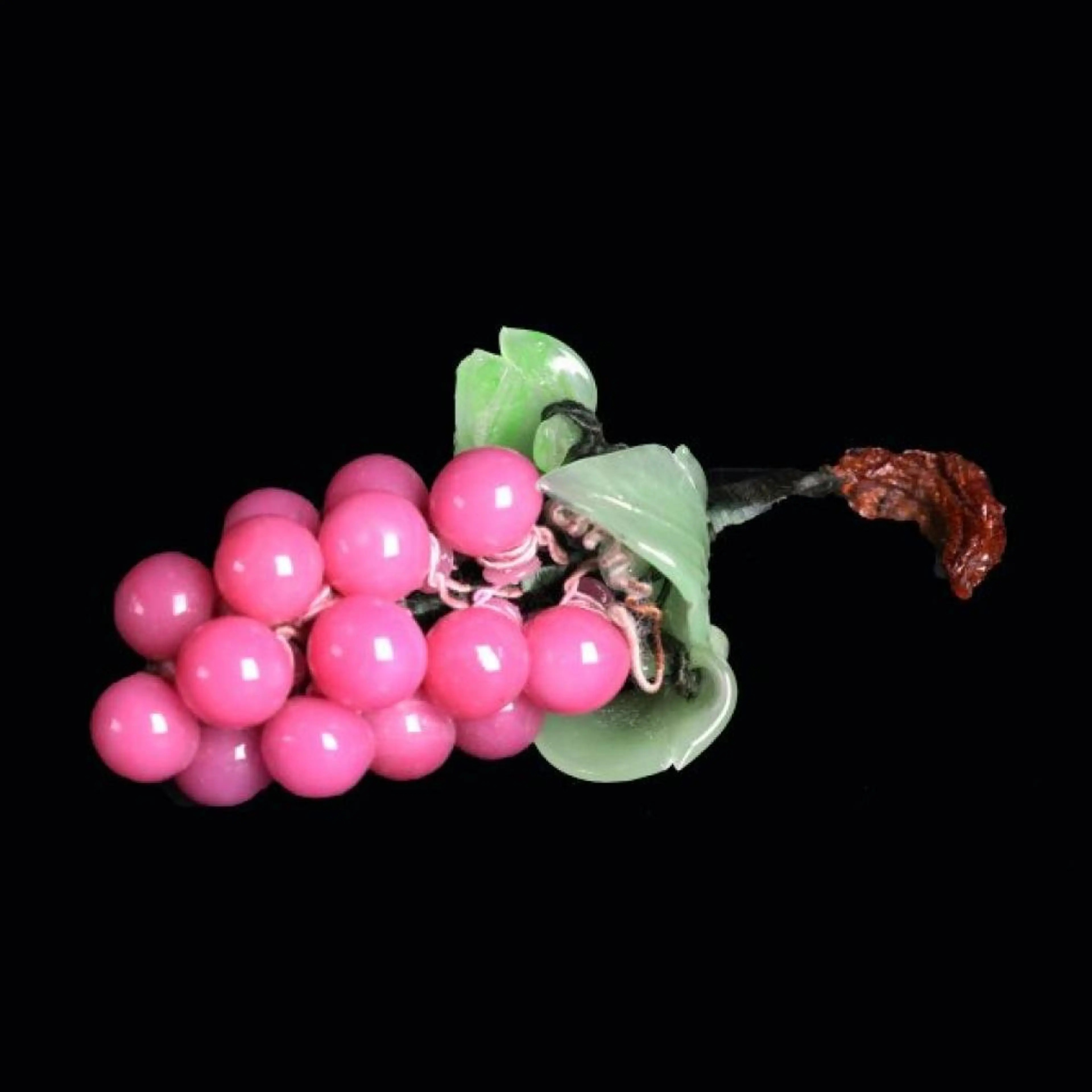 Grapes Figure Glass Pink