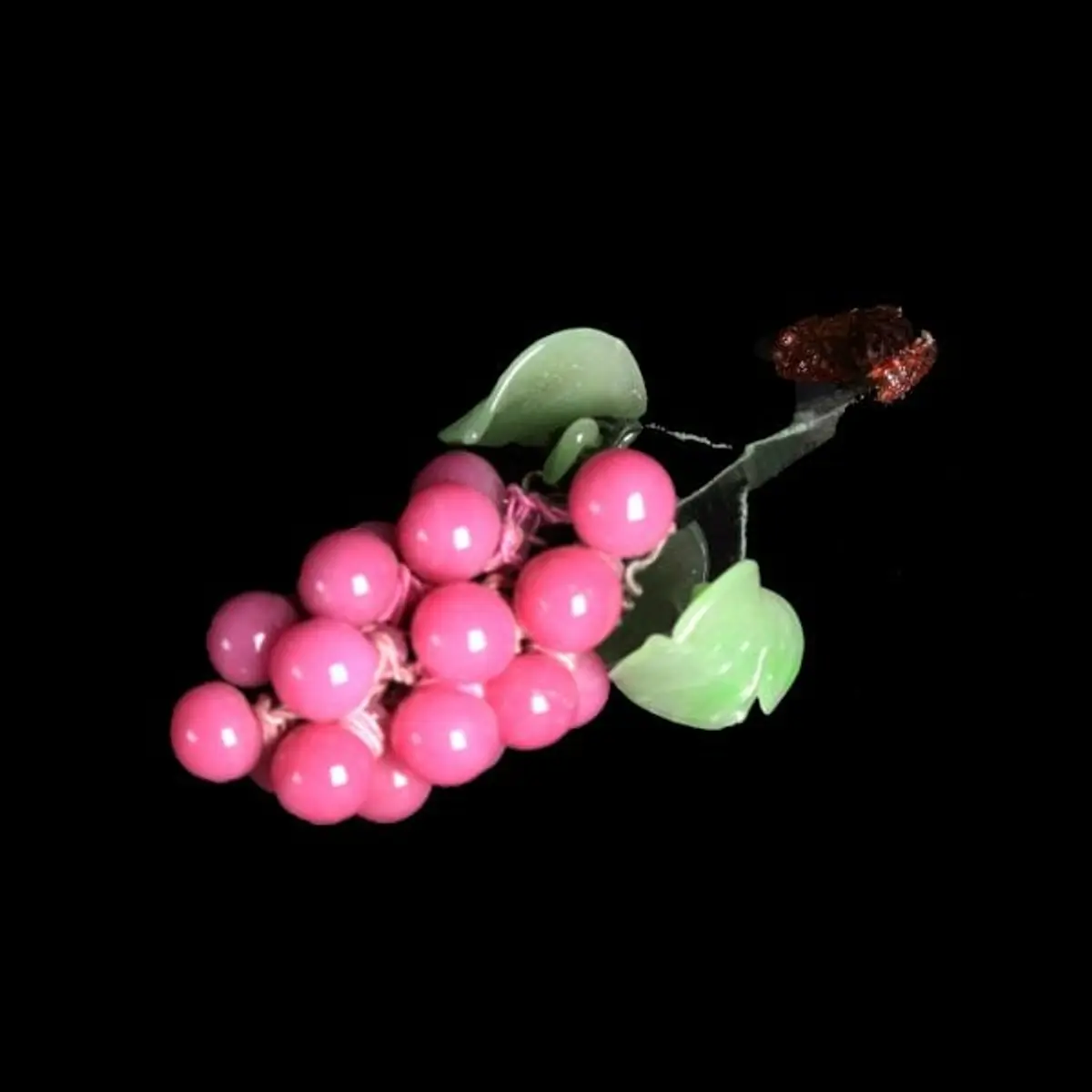 Grapes Figure Glass Pink