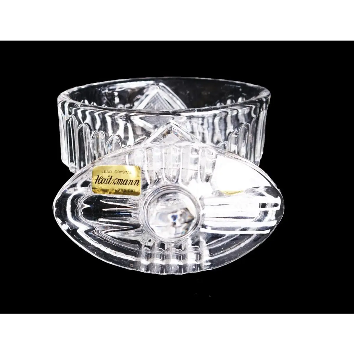 Haitzmann Hand Cut Crystal Sugar Jar