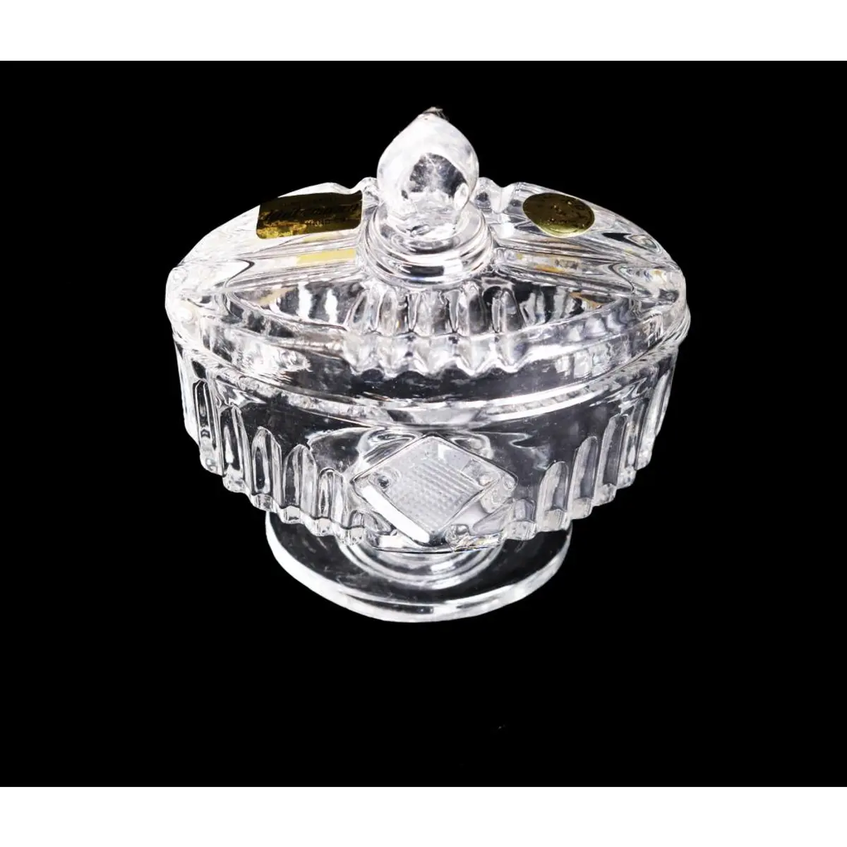 Haitzmann Hand Cut Crystal Sugar Jar