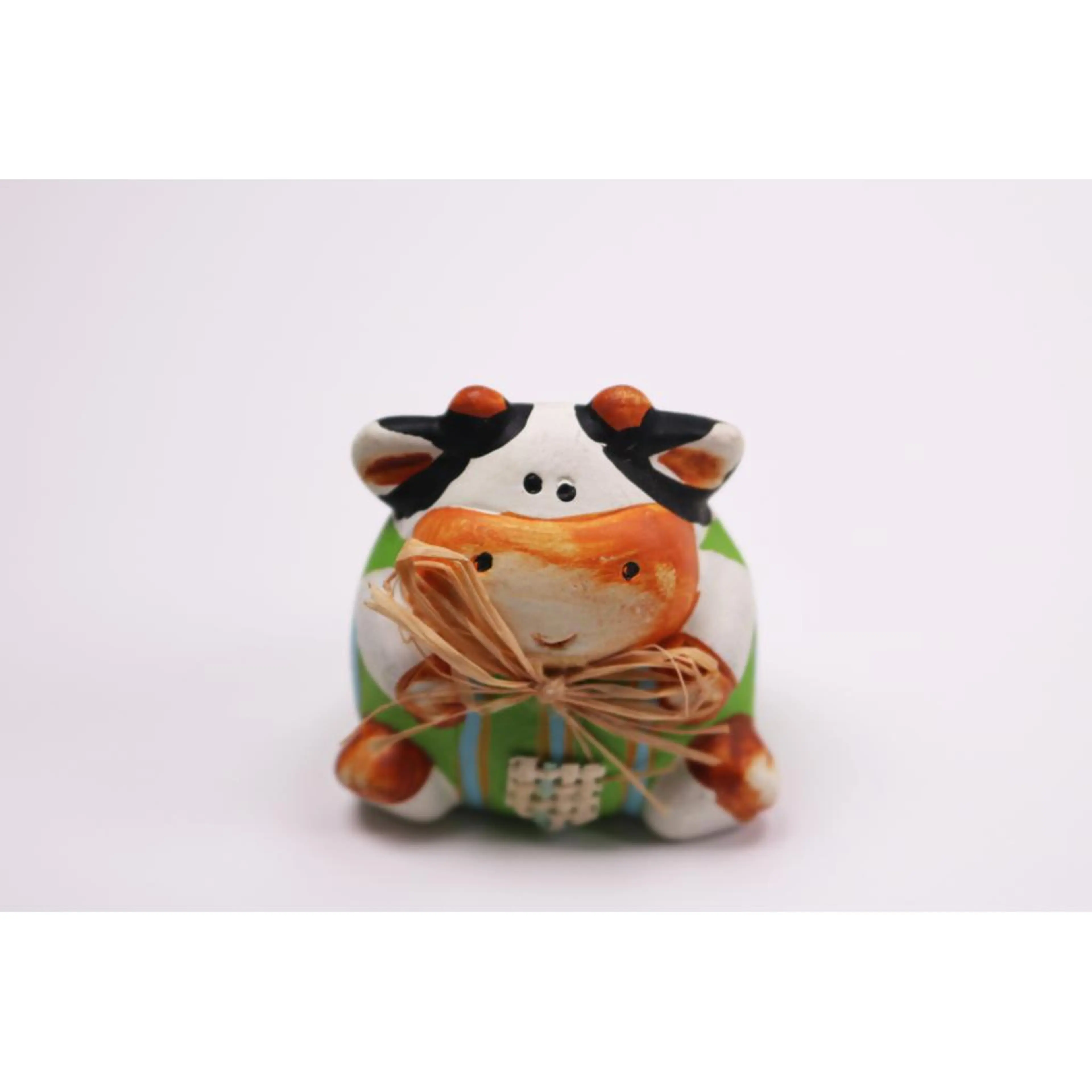 Handmade Ceramic Figurine Cow