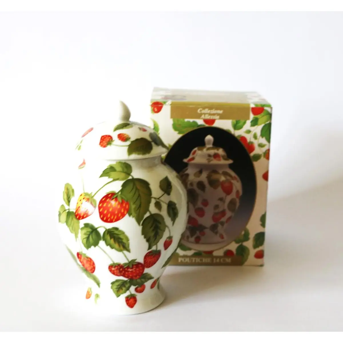 Jar With Lid Strawberry