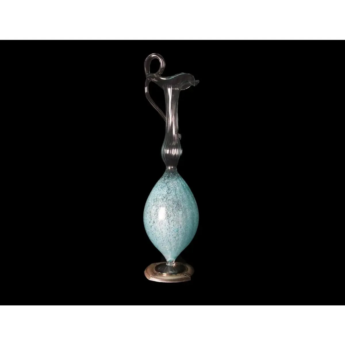 Murano 1950's Zanfirico Lattice Filigree Glass Vase