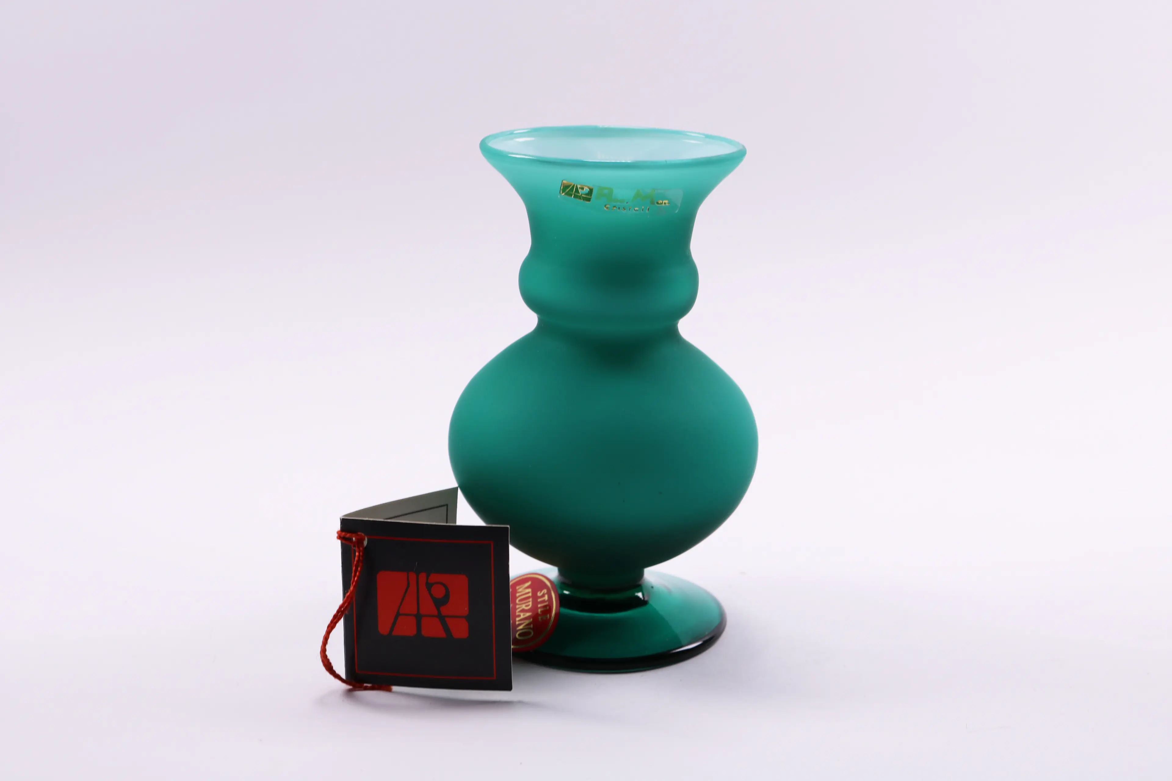 Murano Glass Vase Green