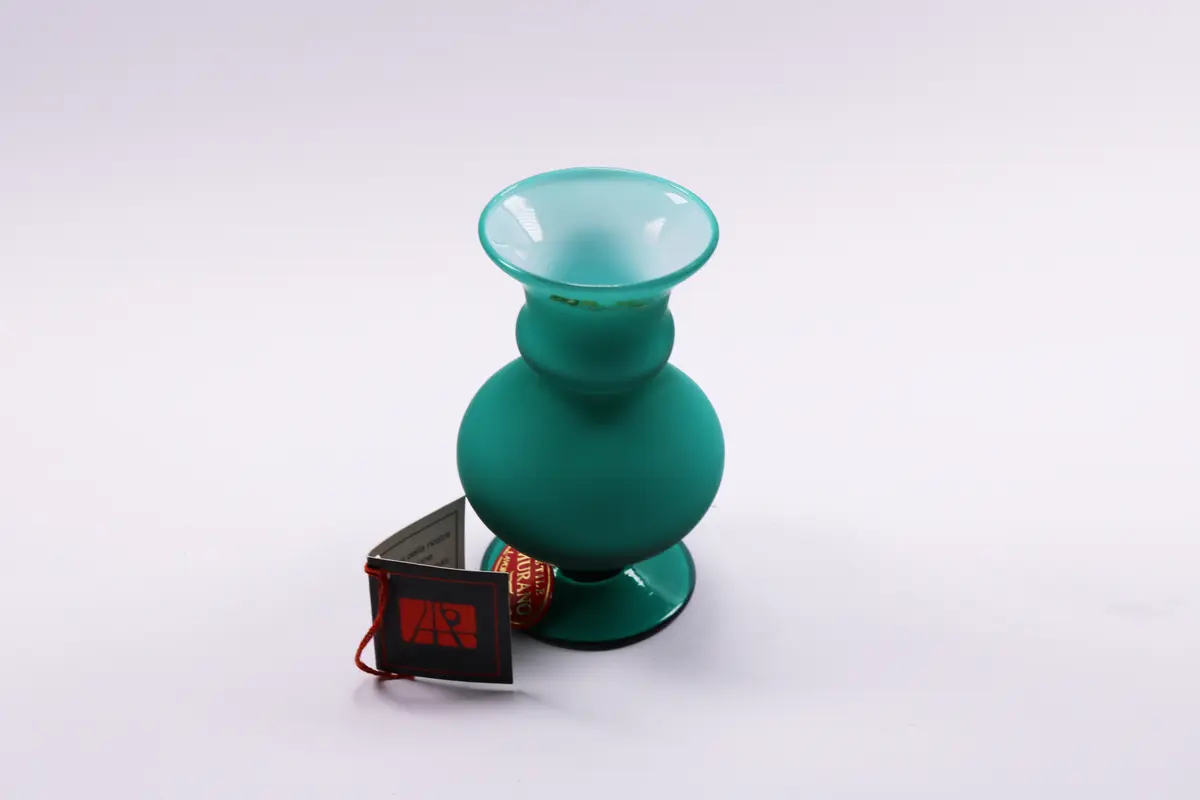 Murano Glass Vase Green