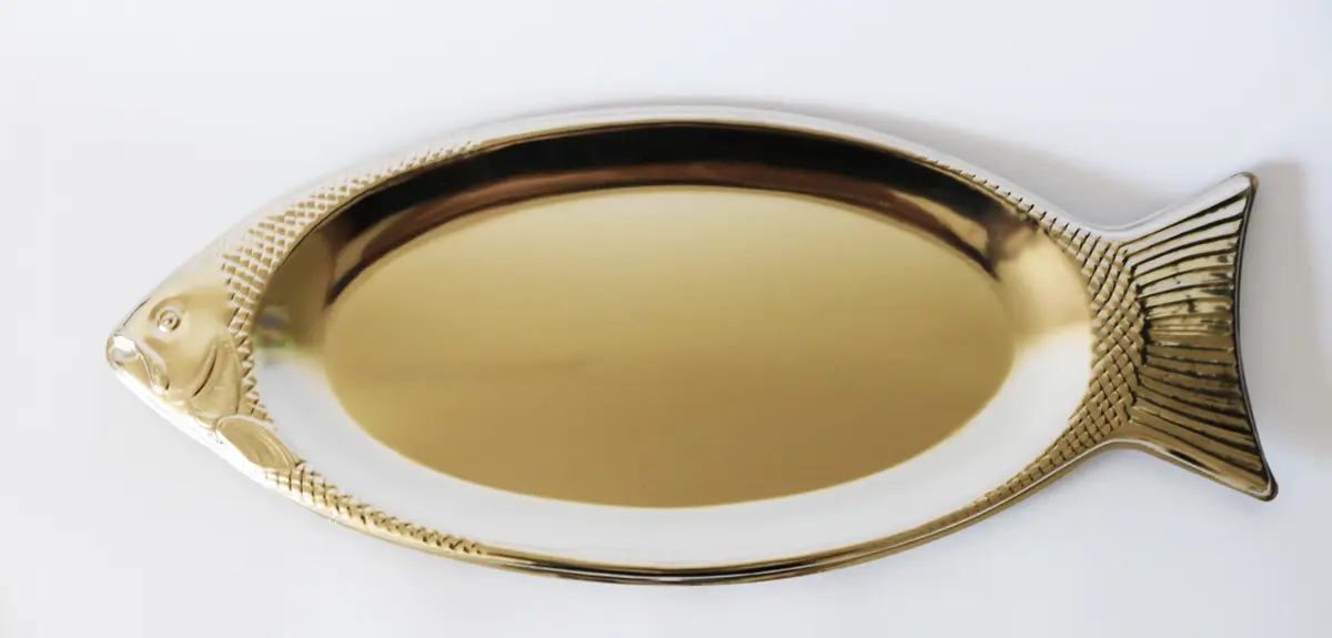Nickelplated Fish Serving Platter