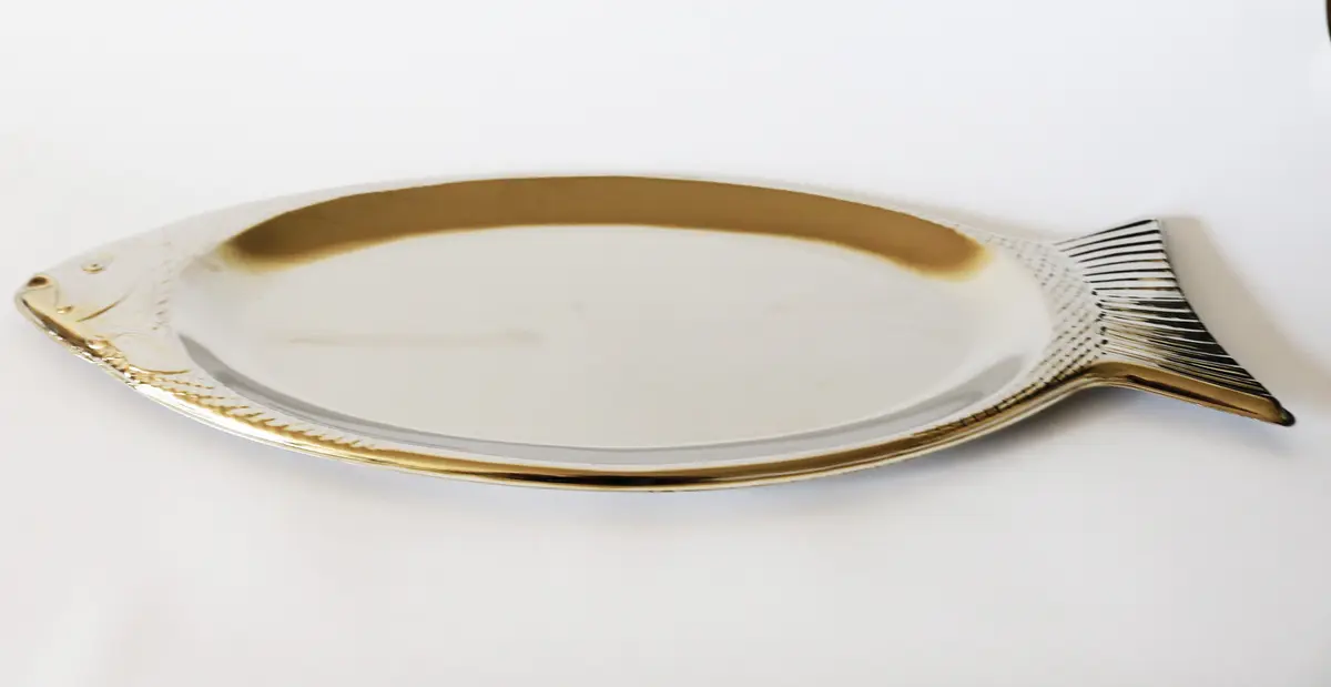 Nickelplated Fish Serving Platter