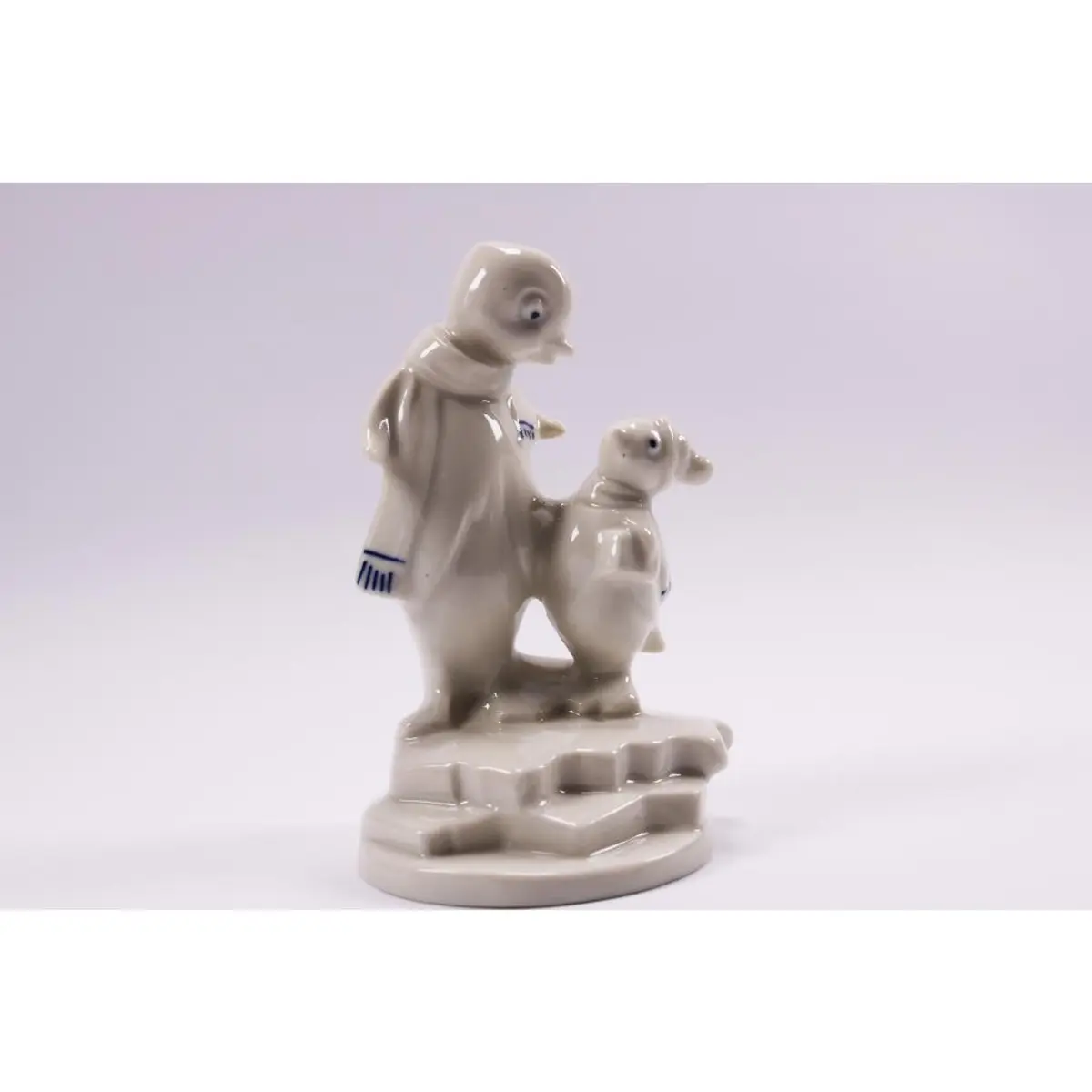 Penguin Figurine Stamped Made In Spain Collectors Item Fine Porcelain Gift Idea
