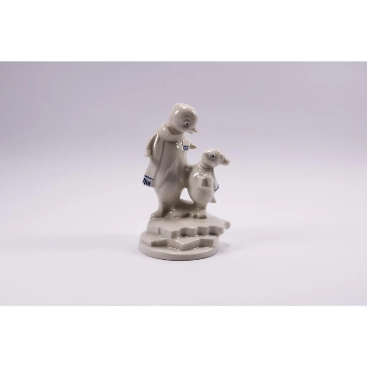 Penguin Figurine Stamped Made In Spain Collectors Item Fine Porcelain Gift Idea