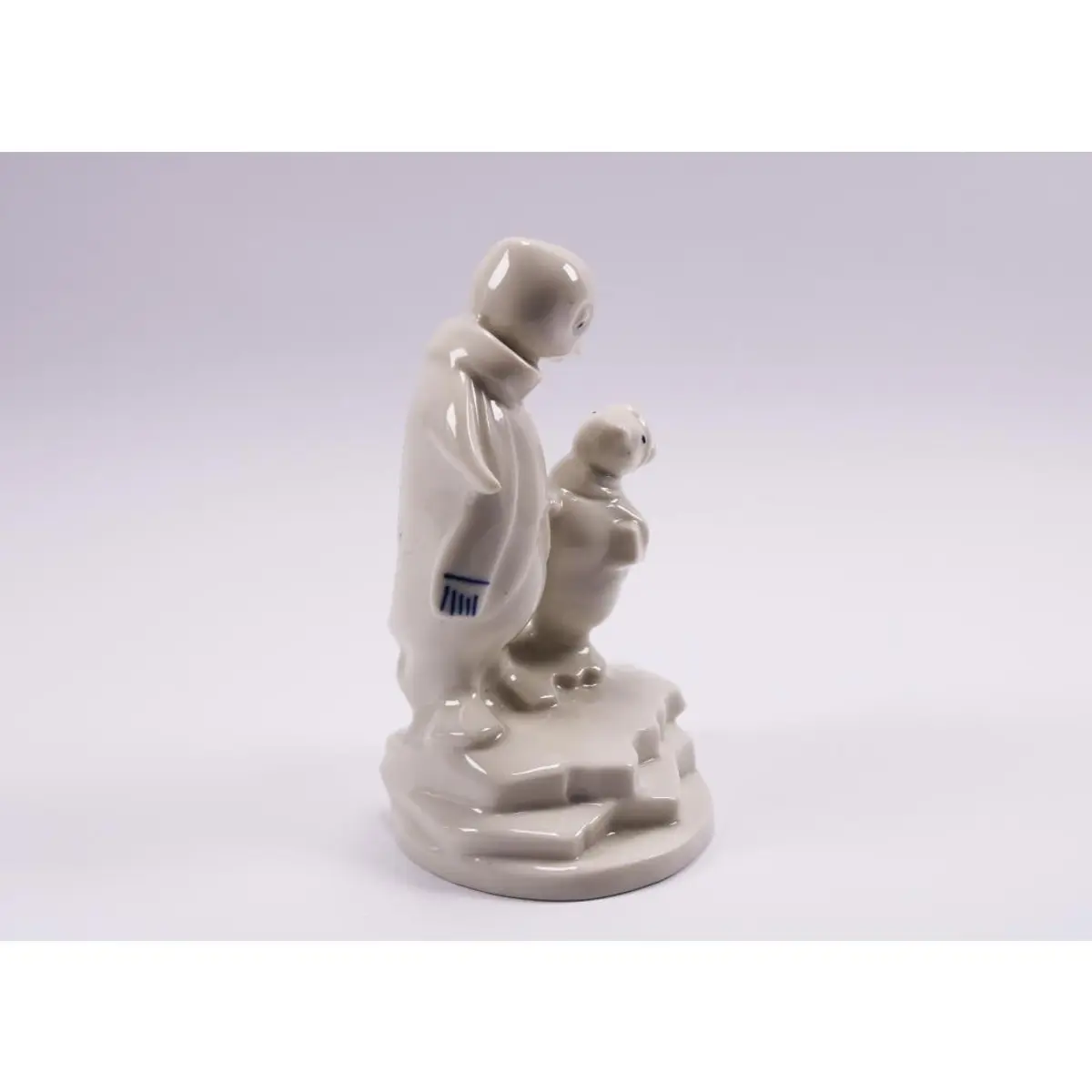Penguin Figurine Stamped Made In Spain Collectors Item Fine Porcelain Gift Idea