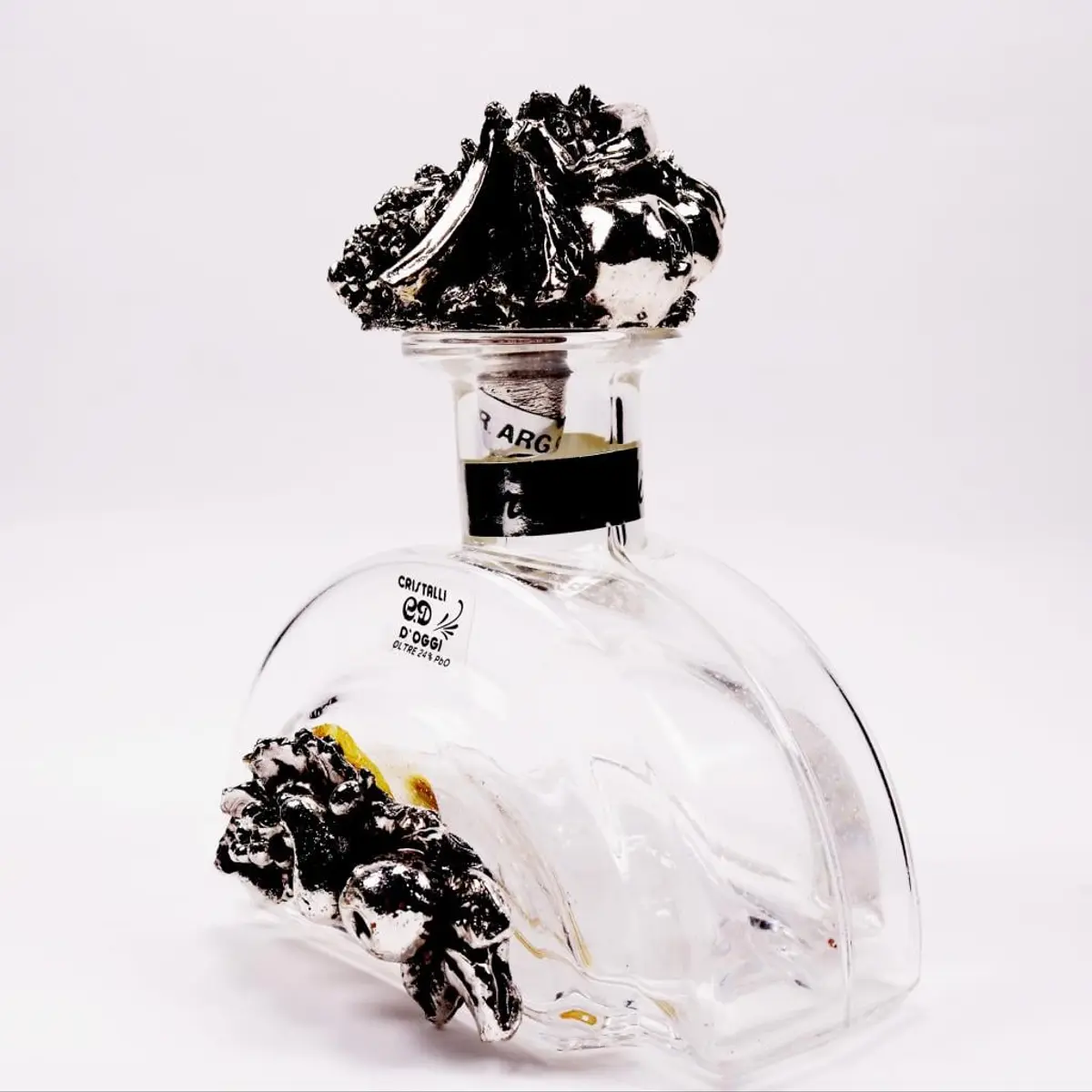 Perfume Bottle With Silver Top