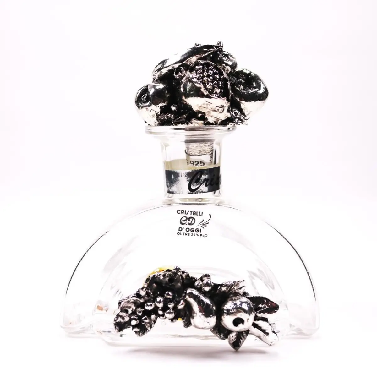 Perfume Bottle With Silver Top