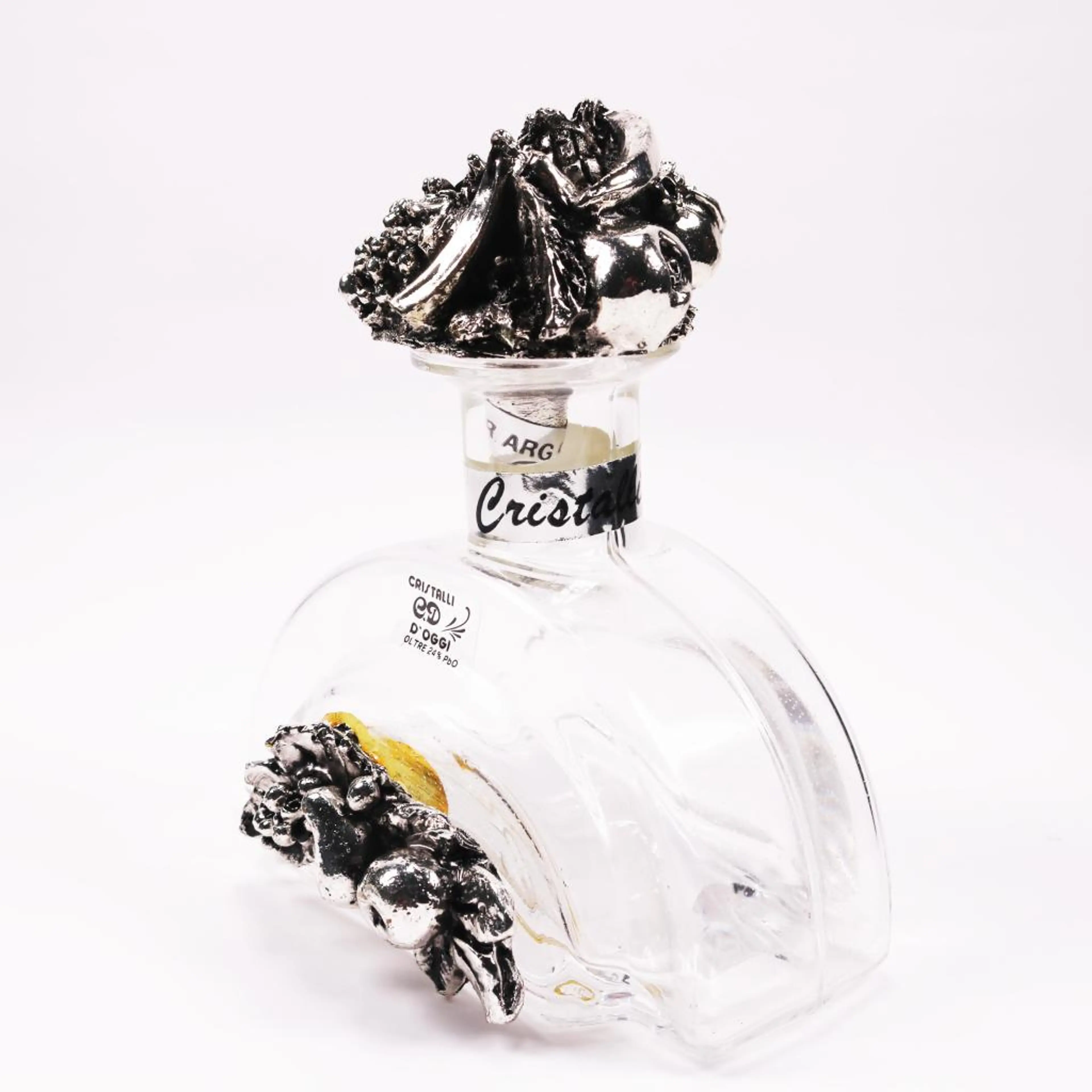 Perfume Bottle With Silver Top
