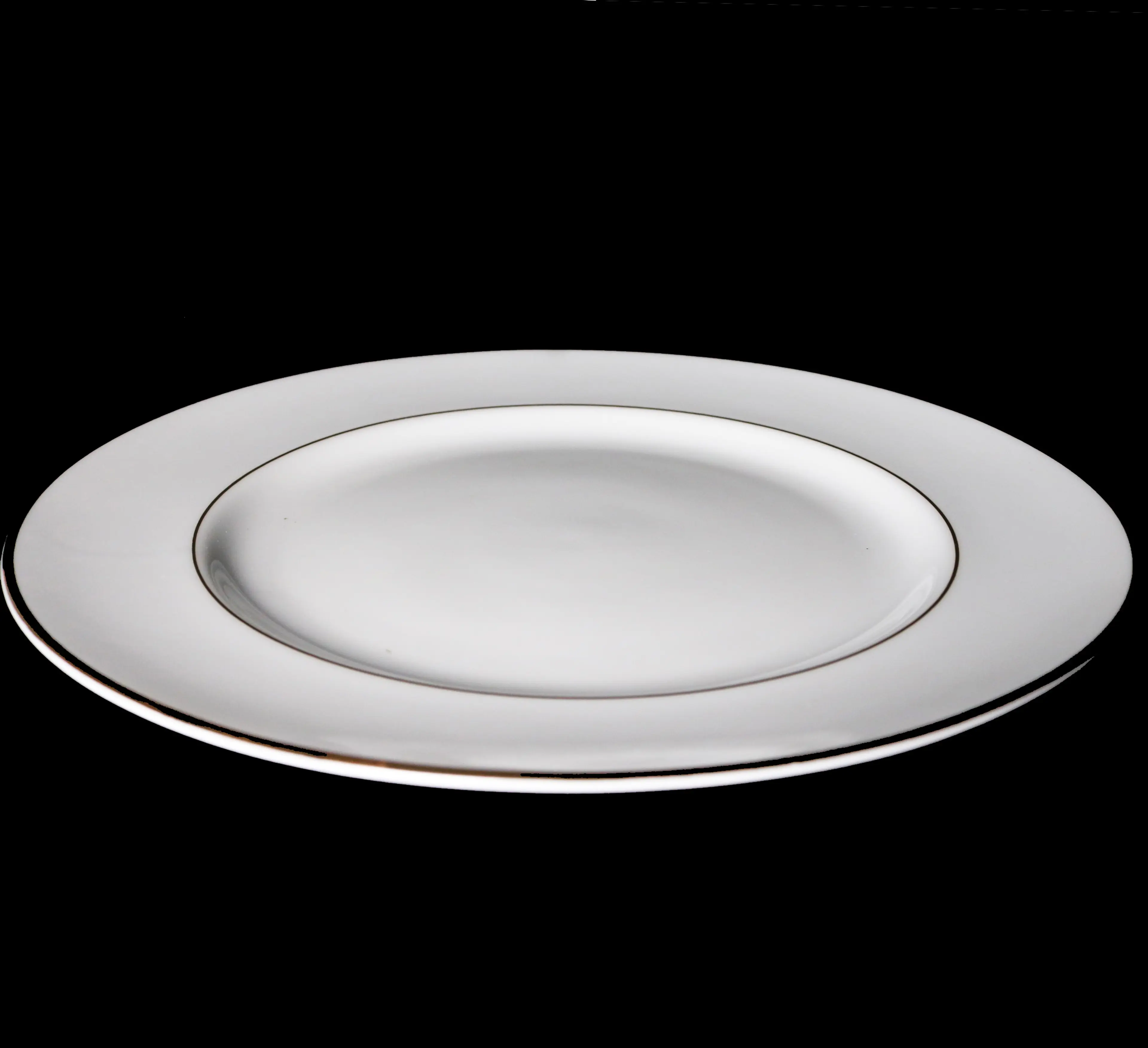 Porcelain Plate, Gold Line
