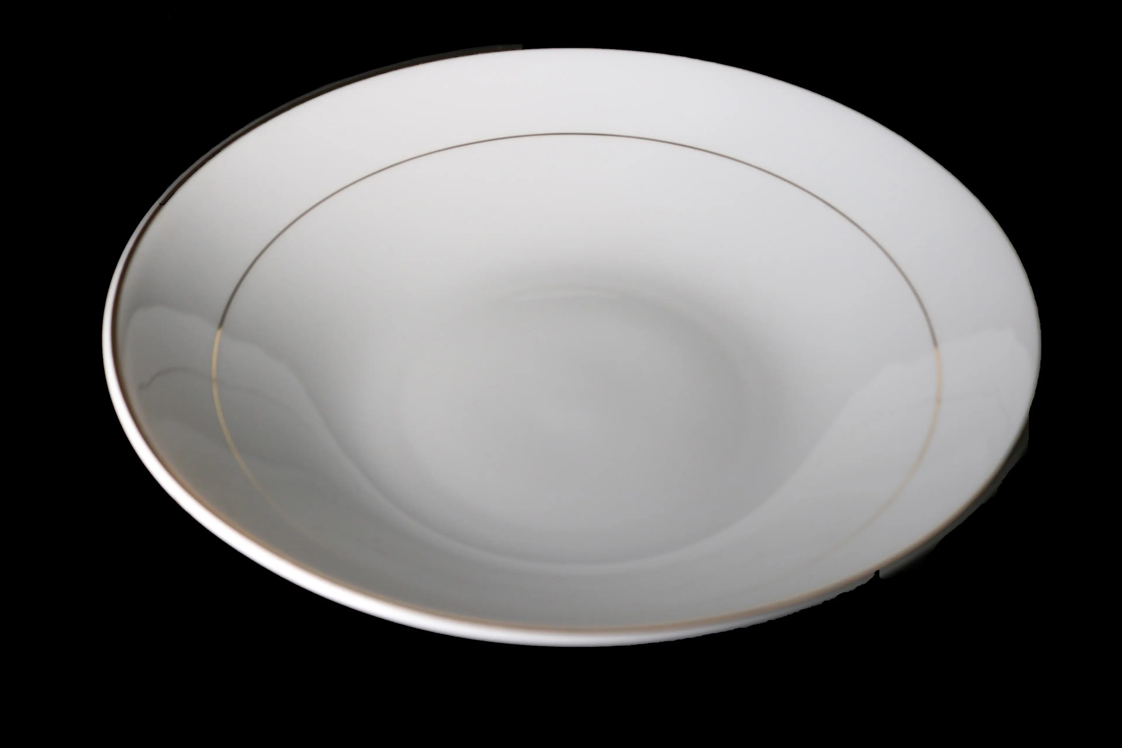Porcelain Plate , Gold Line