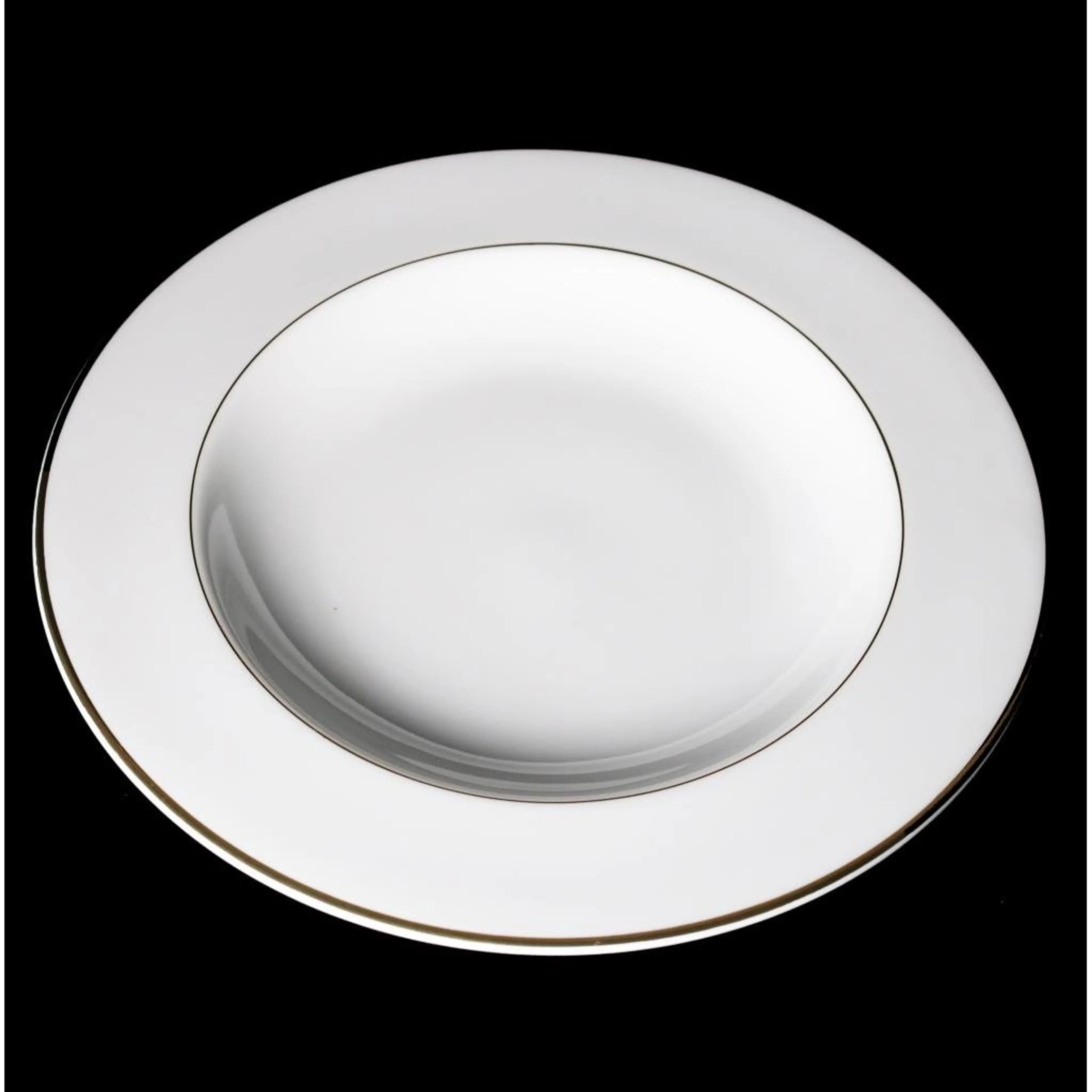Porcelain Plate , Gold Line