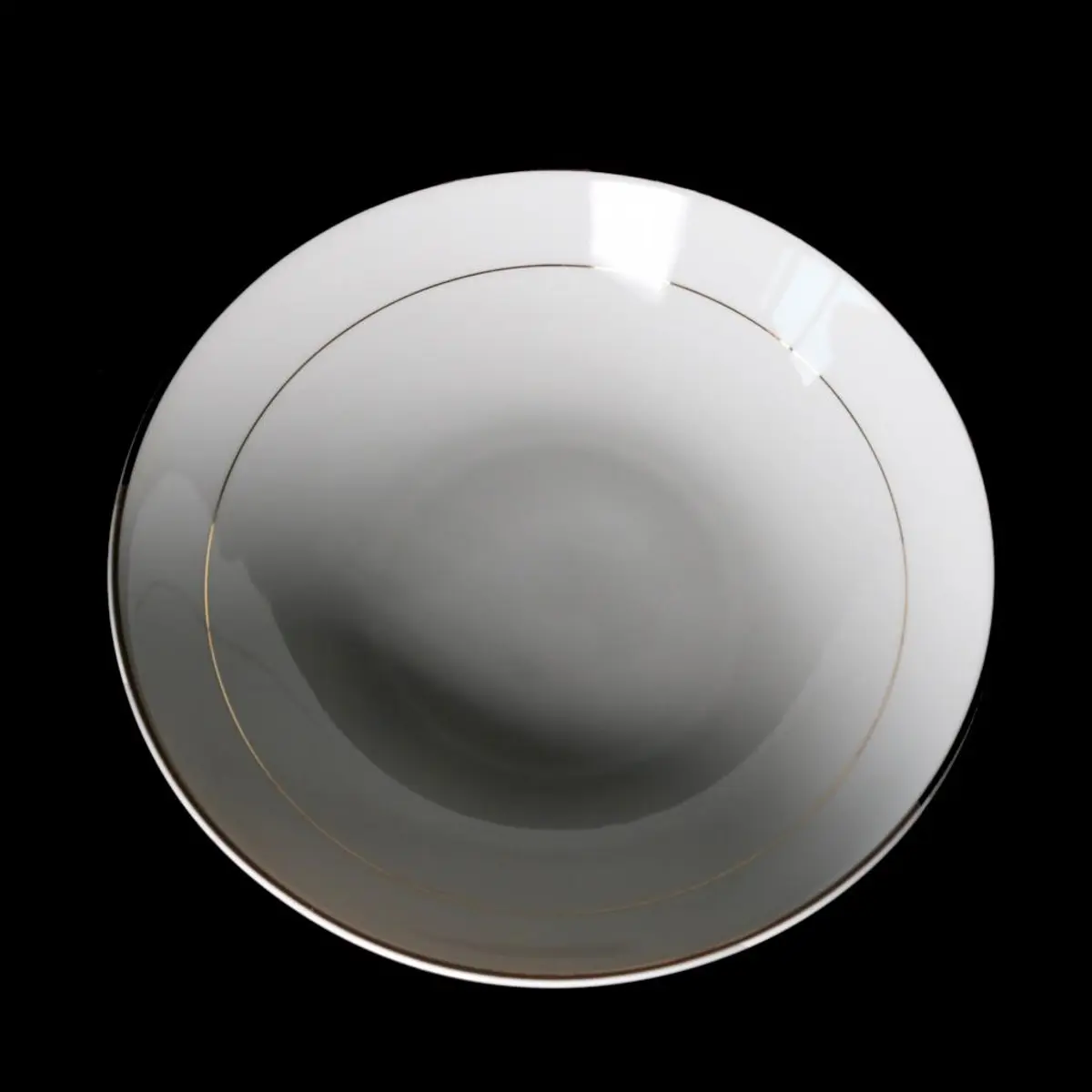 Porcelain Plate , Gold Line